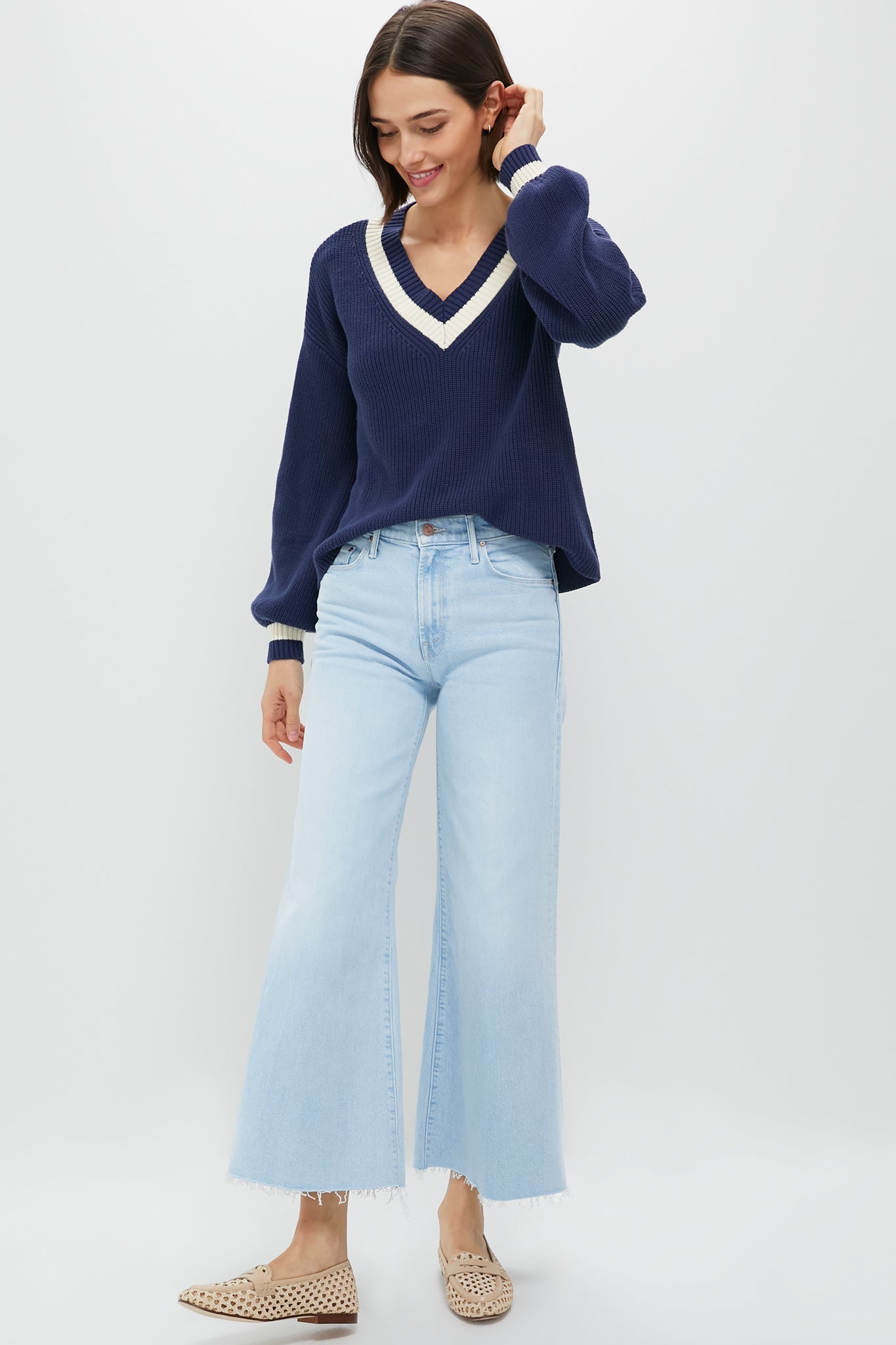 Washed Navy Ashe Sweater