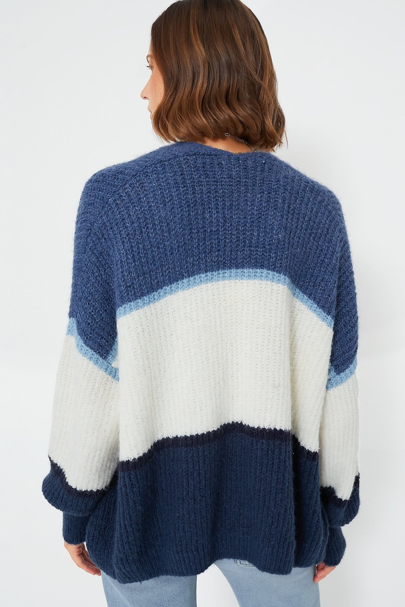 True Navy Jones Stripe Cardigan