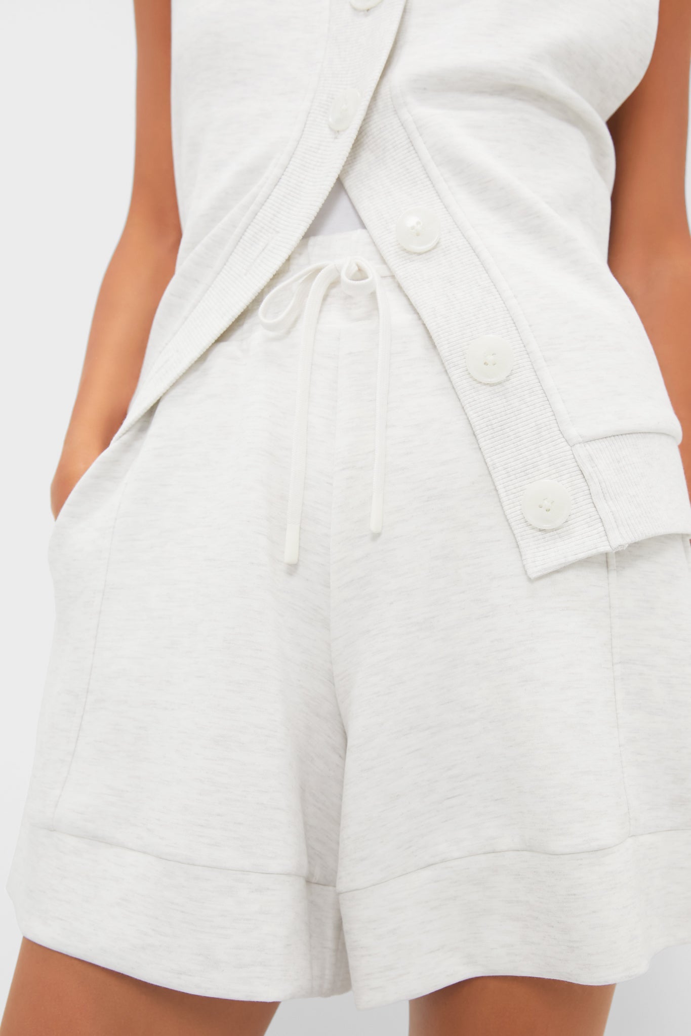 Ivory Marl Alder High Rise Short