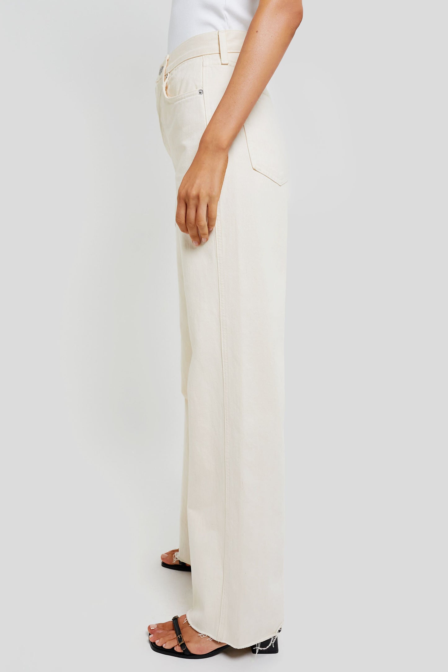 Ecru Taylor High Rise Wide Leg