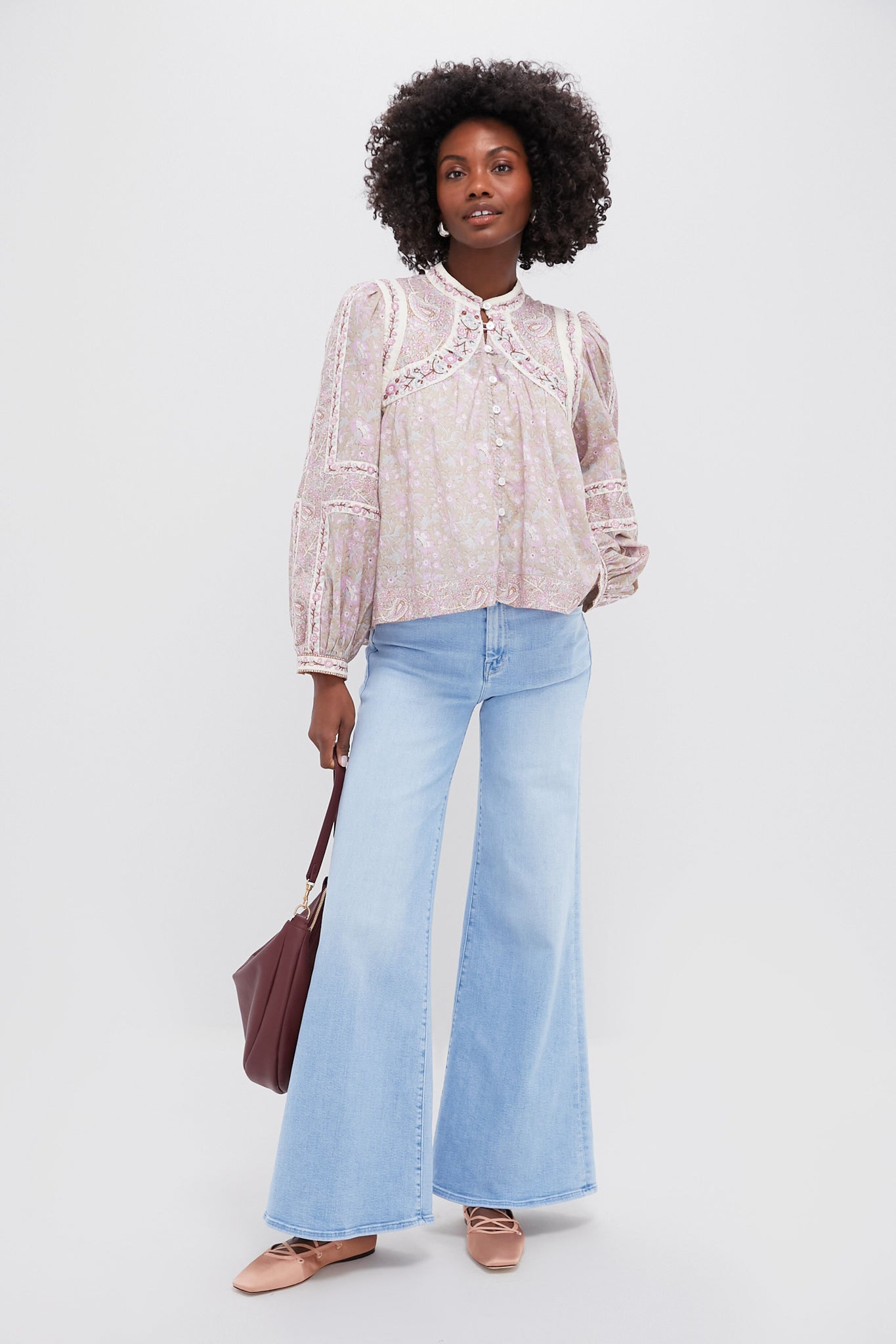 Pink Louisa Flats