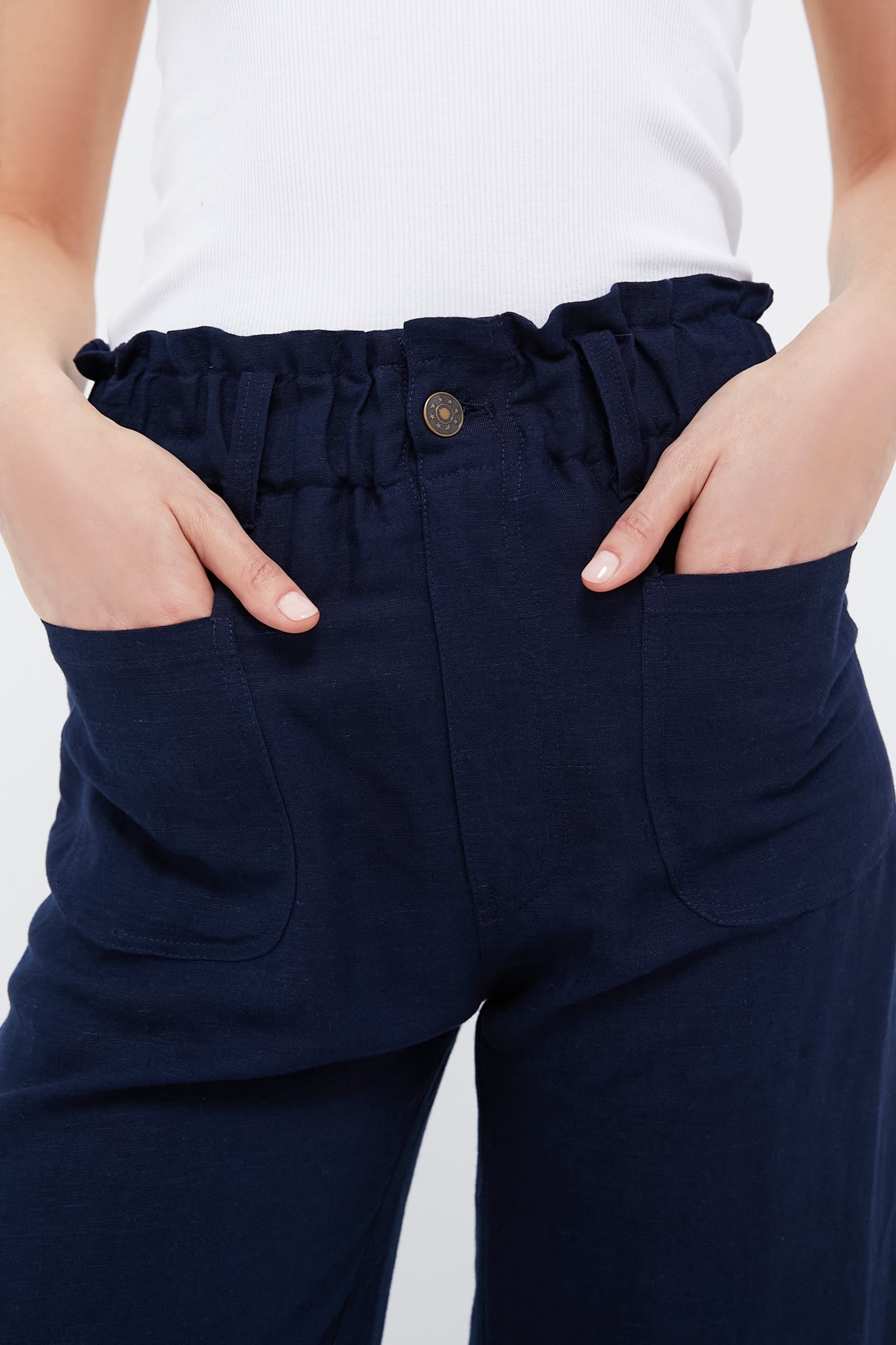 Midnight Tulip Wide Leg Pants