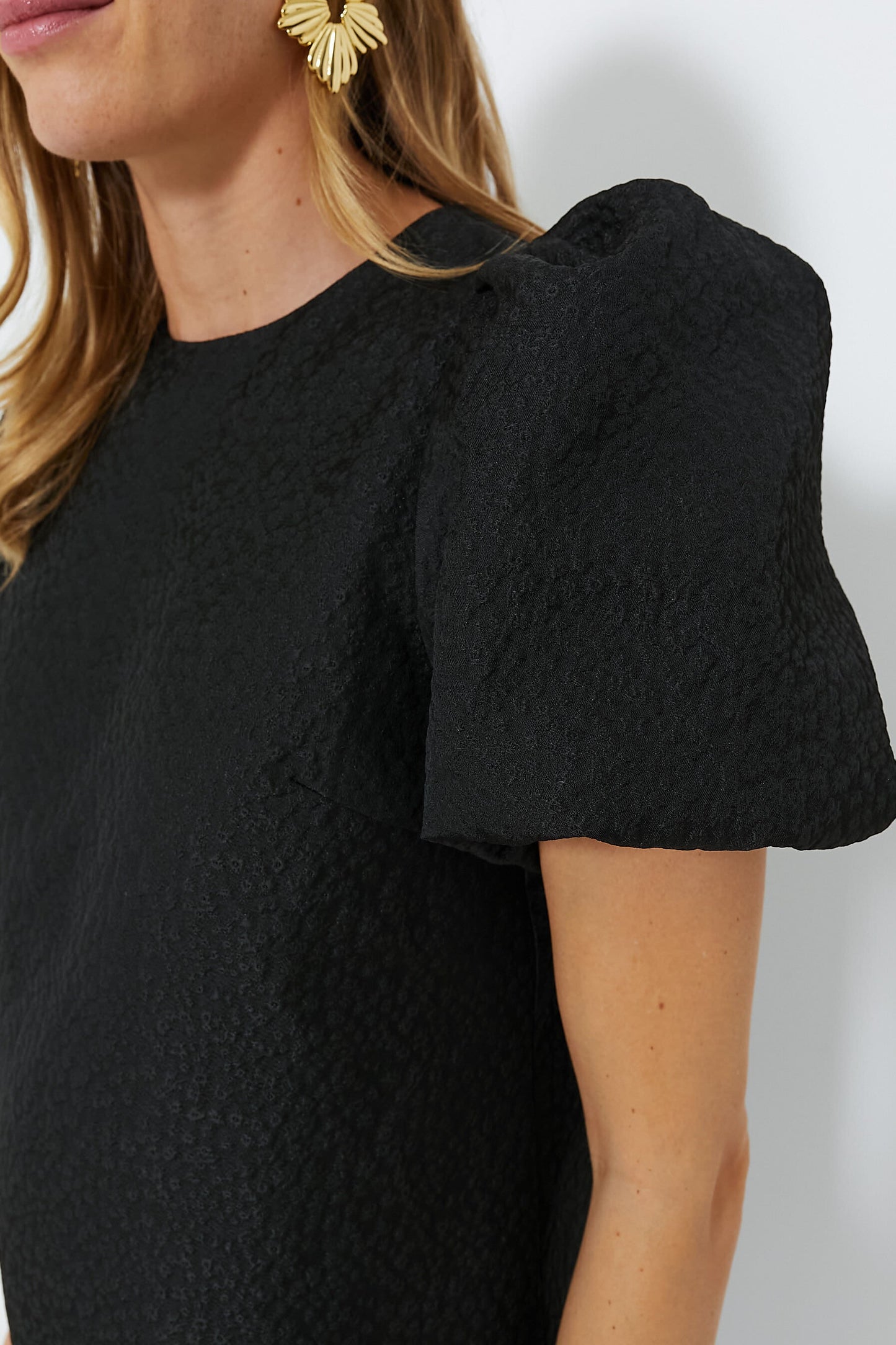 Black Jacquard Lyla Blouse