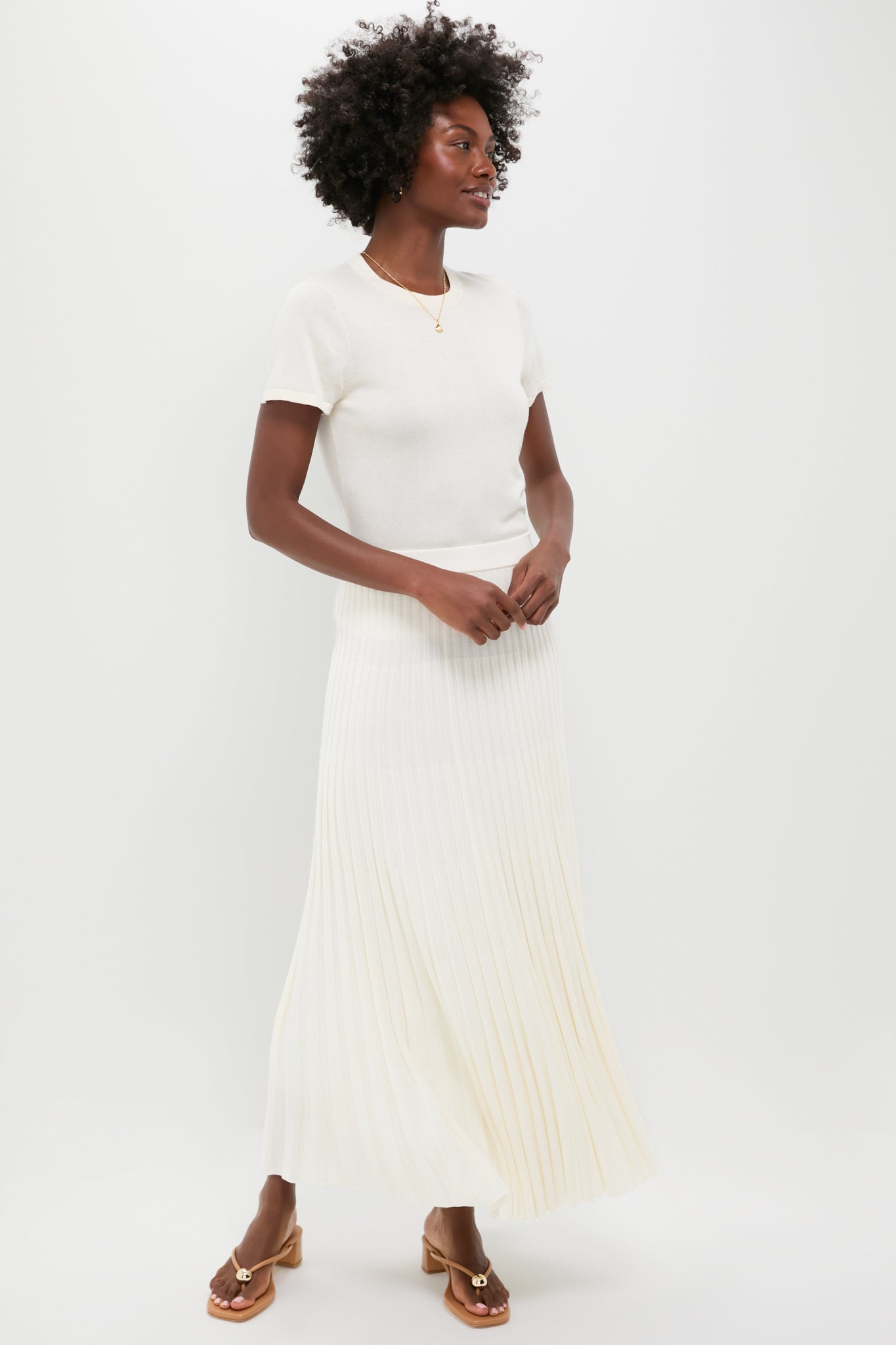 Ivory Knit Kenley Skirt