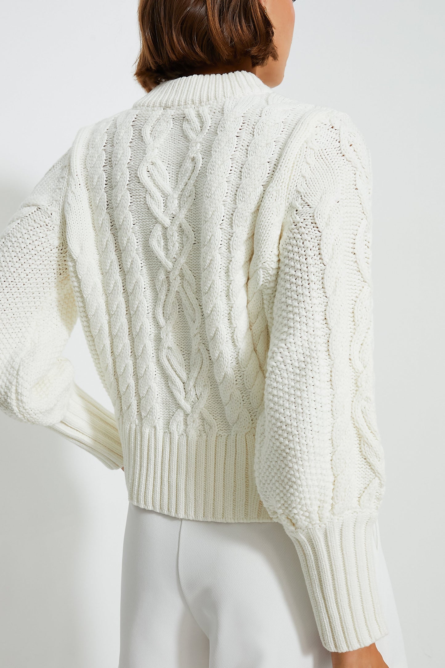 Ivory Cotton Colette Cardigan