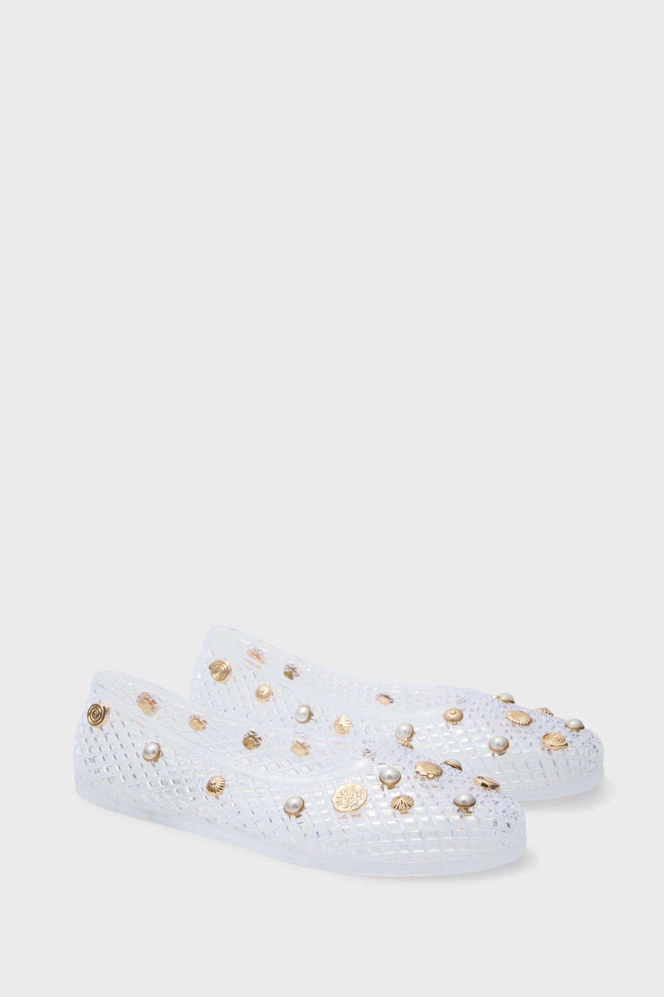 Clear Gems Iro Jelly Flats