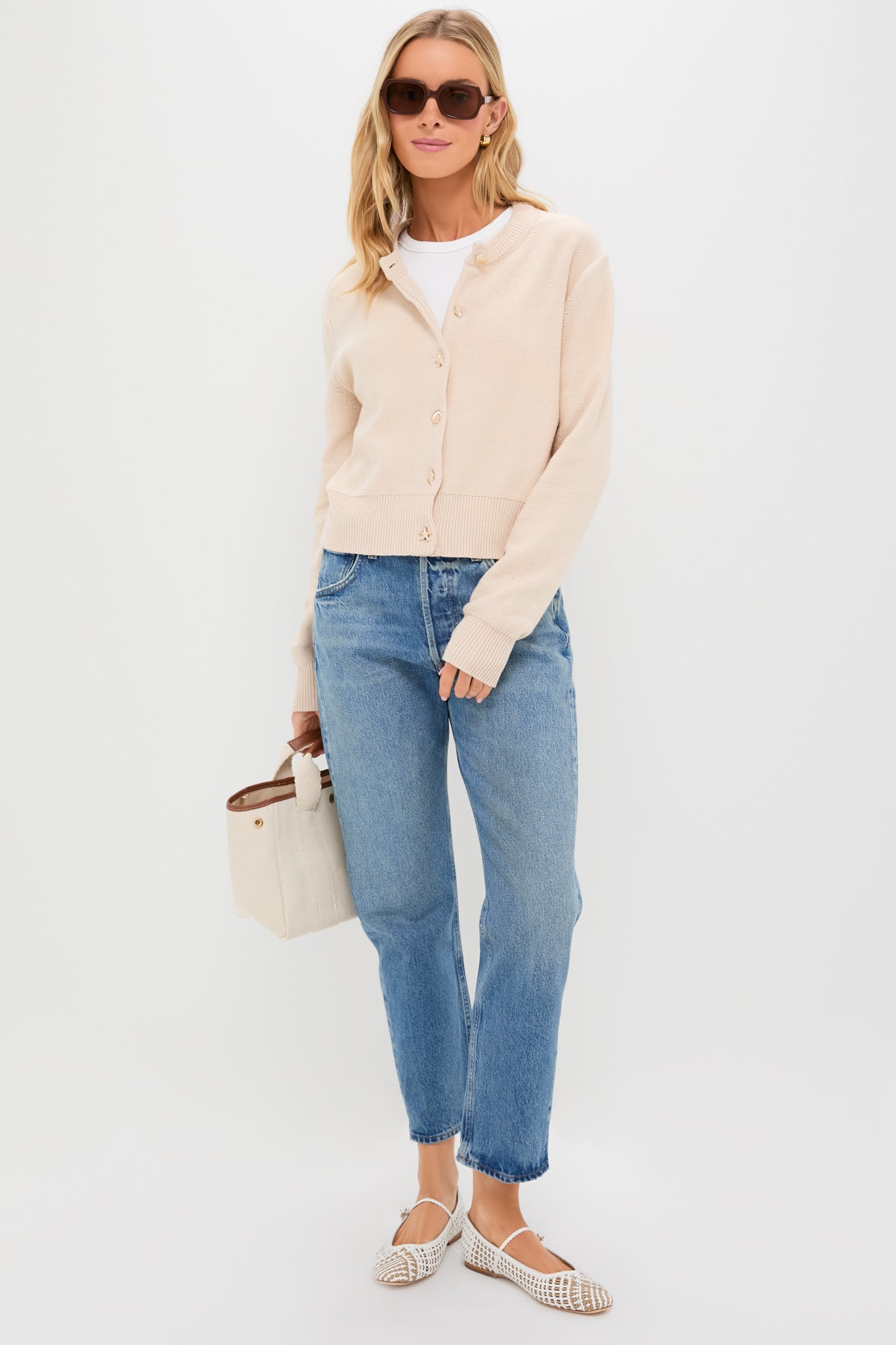 Coconut and Sand Ellie Woven Flats