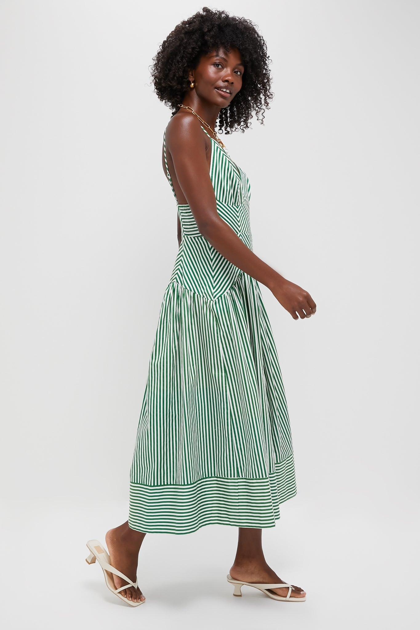 Bicolor Stripes Sleeveless Dress