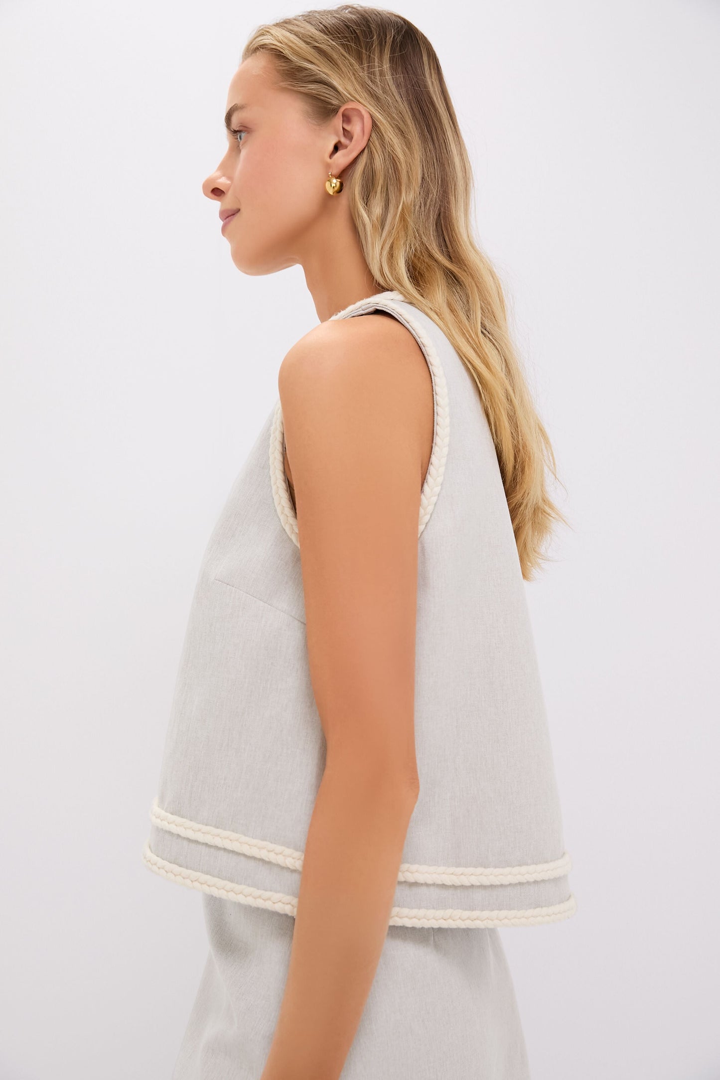 Flax Brushed Canvas Keating Top