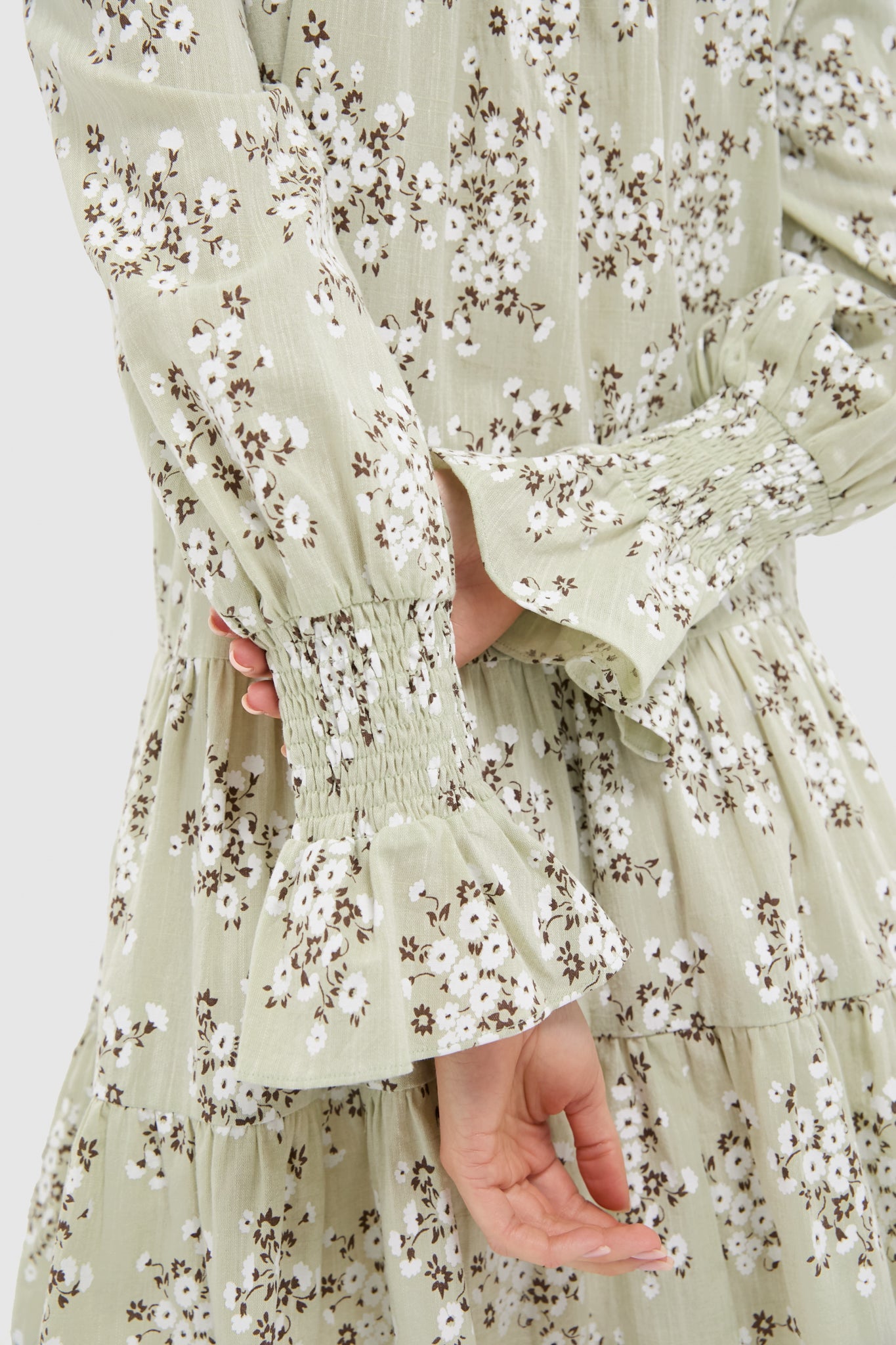 Green Ditsy Floral Kenzo Dress