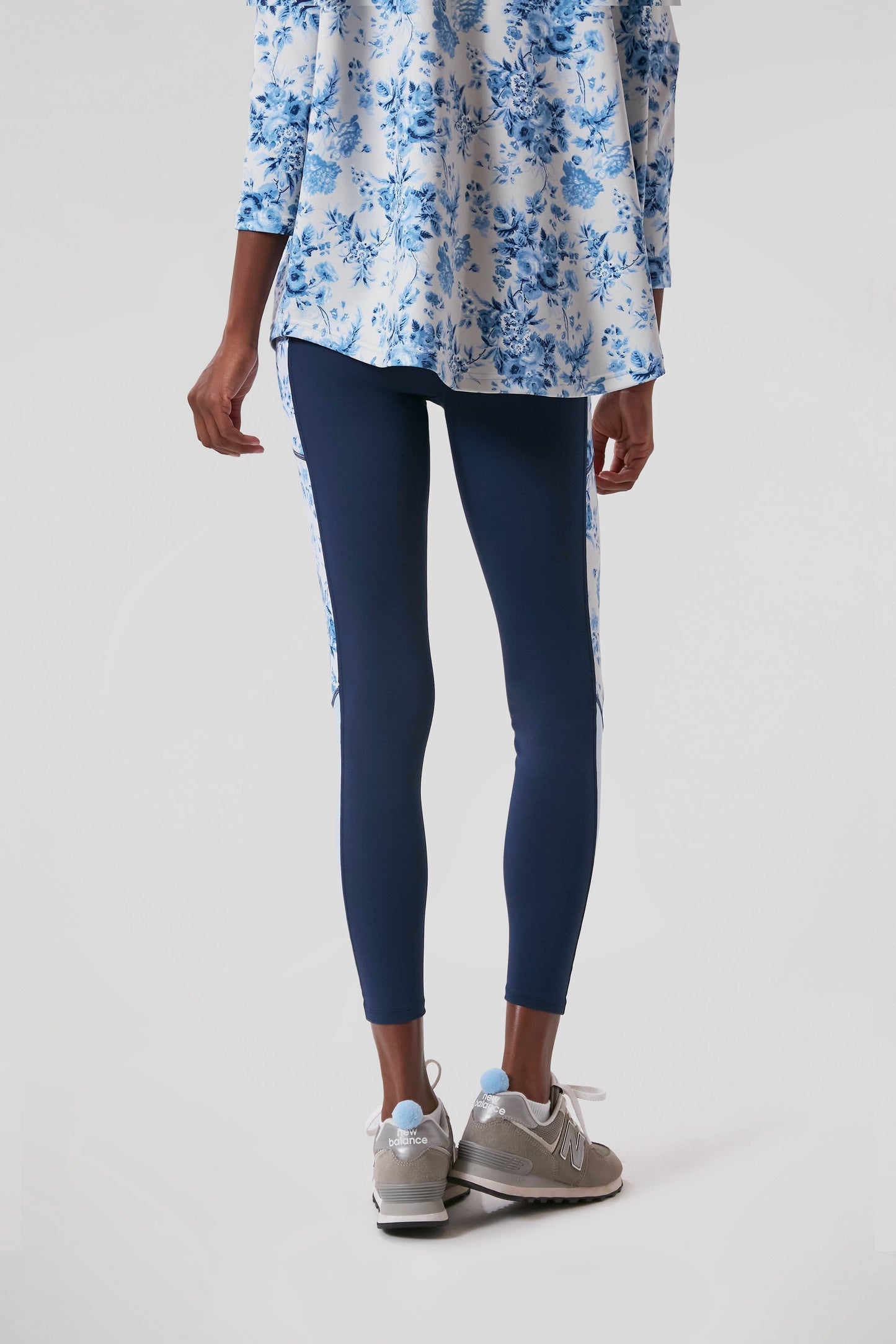 Navy Blue Bouquet Kaylee Legging