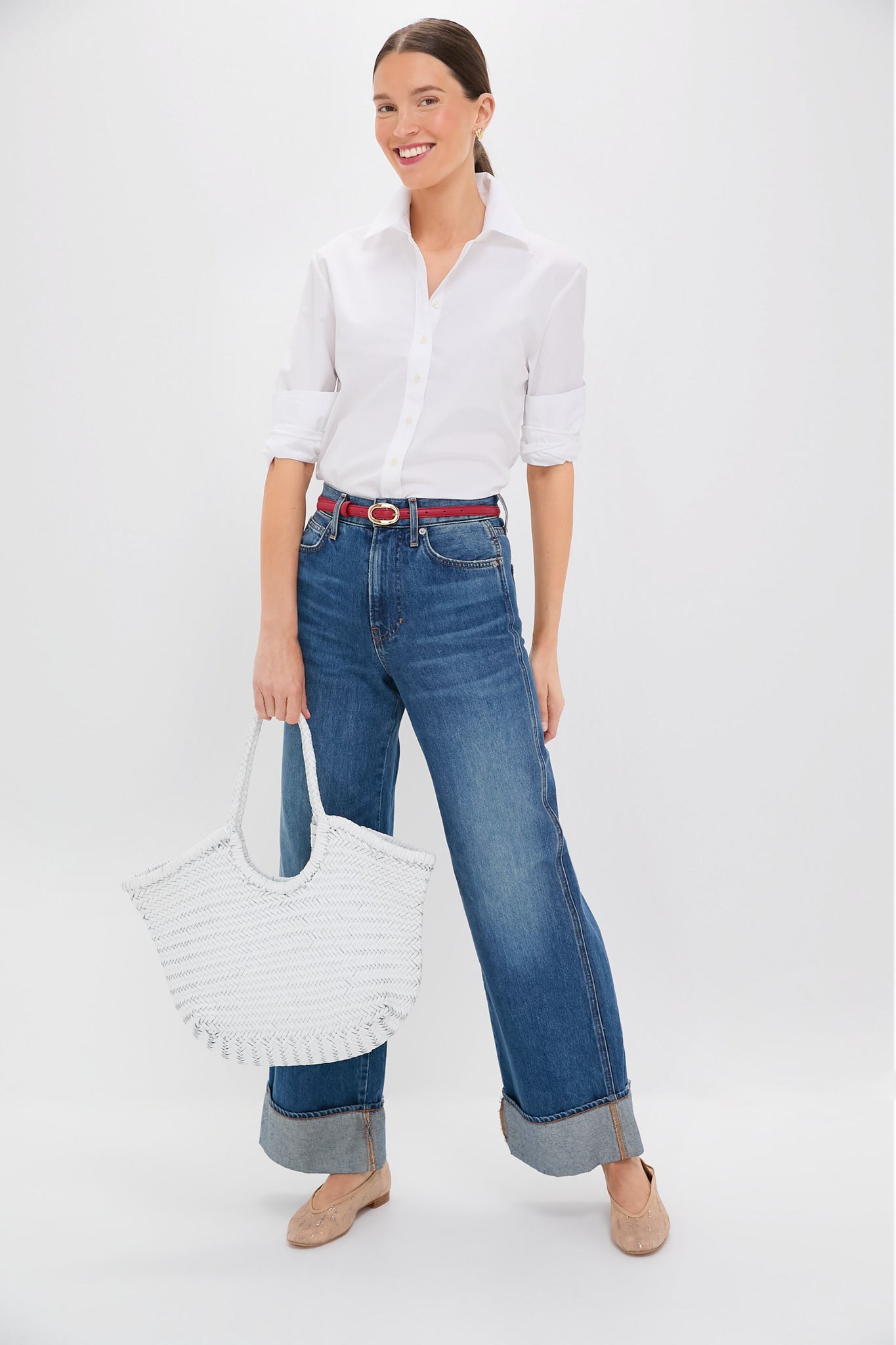 White Oxford Boyfriend Shirt