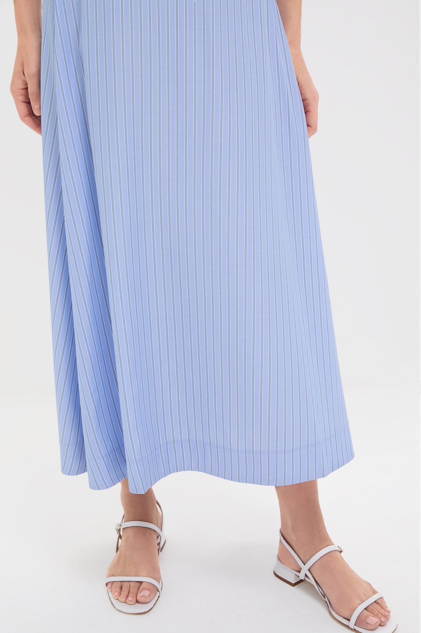 Cornflower Blue Stripe Evelyn Skirt