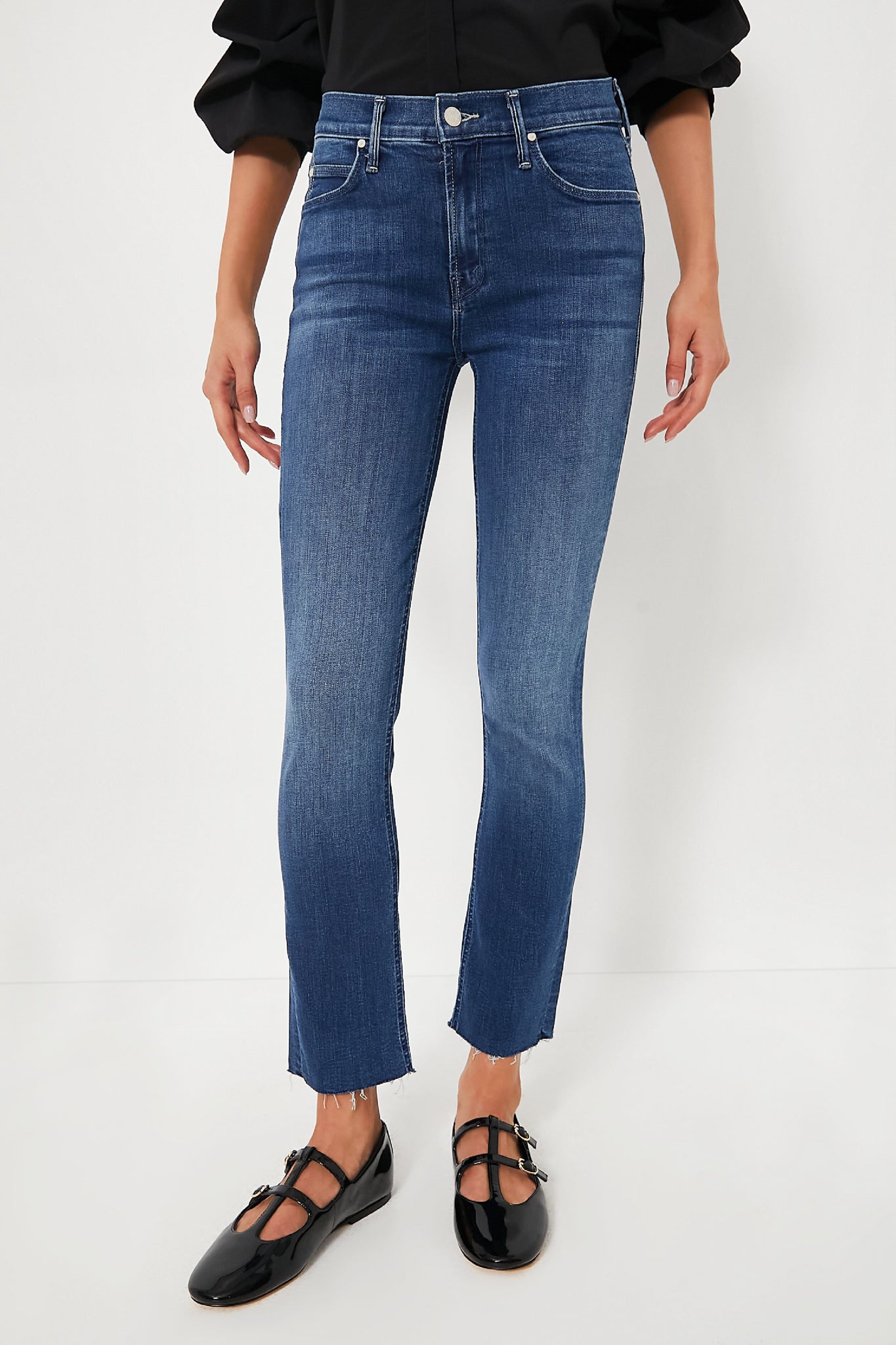 Nothing Between Us The Mid Rise Dazzler Ankle Fray