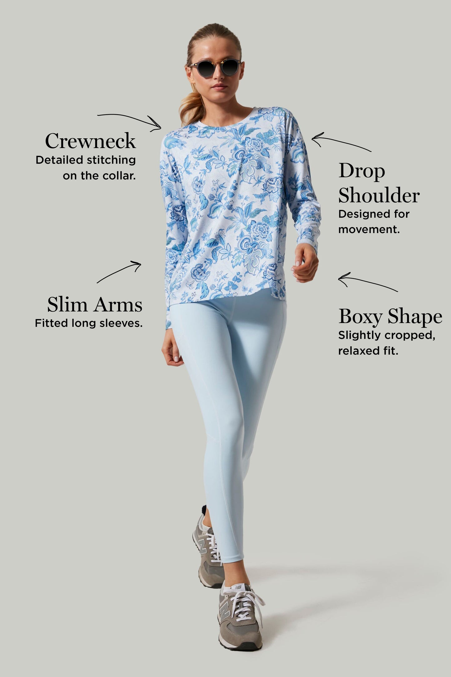 Heirloom Floral Long Sleeve Ryan Boyfriend Tee