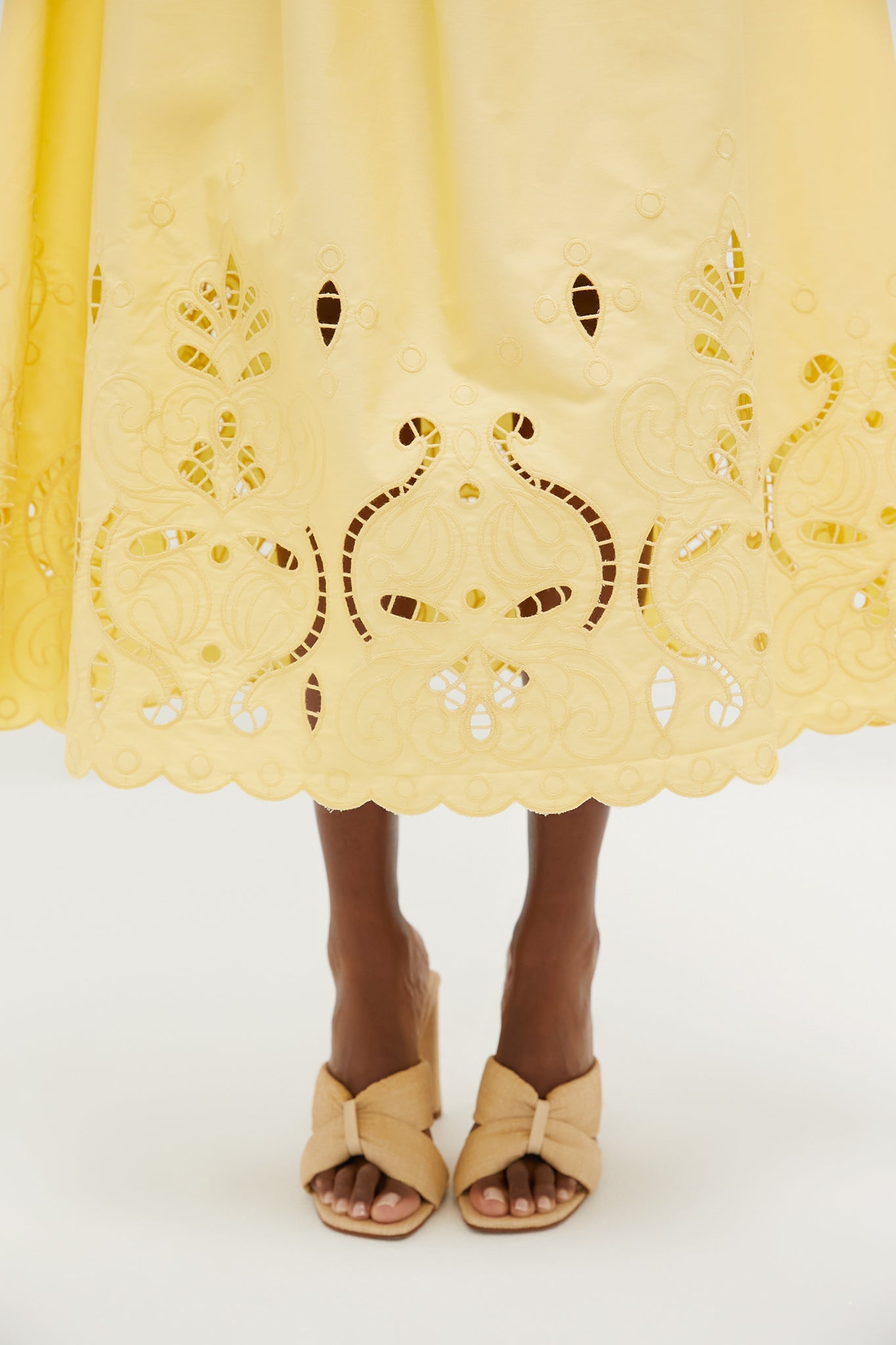 Light Yellow Maxi Skirt