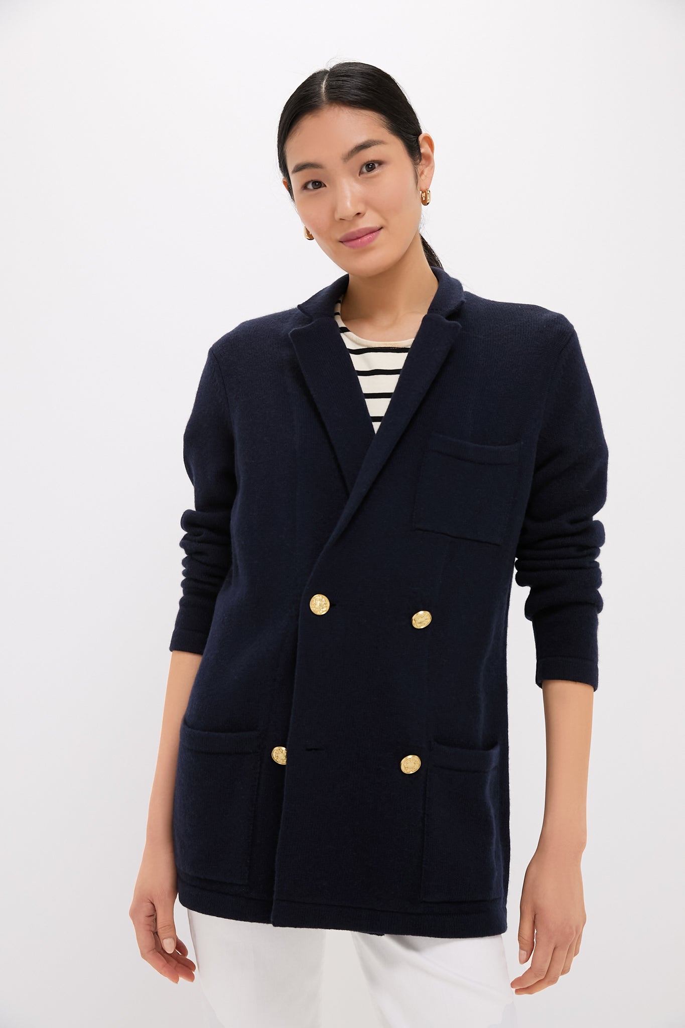 Navy Cashmere Benji Blazer