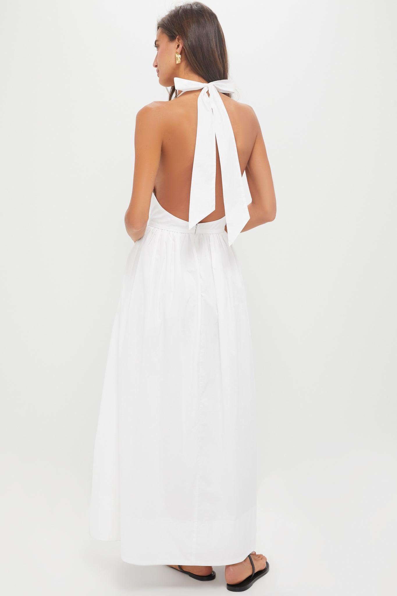 White Halter Marcie Dress