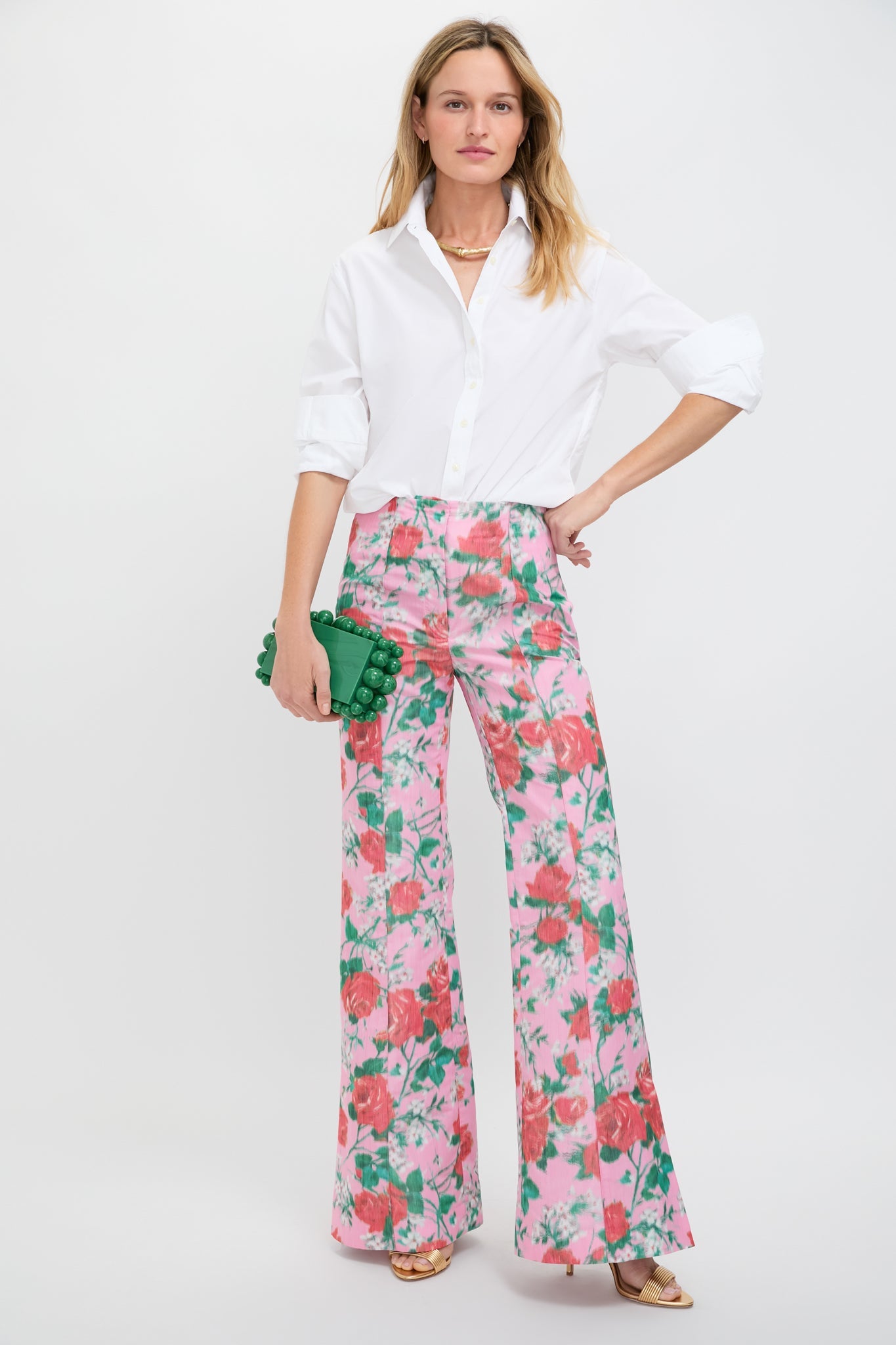 Rose Morgan Taffeta Trousers