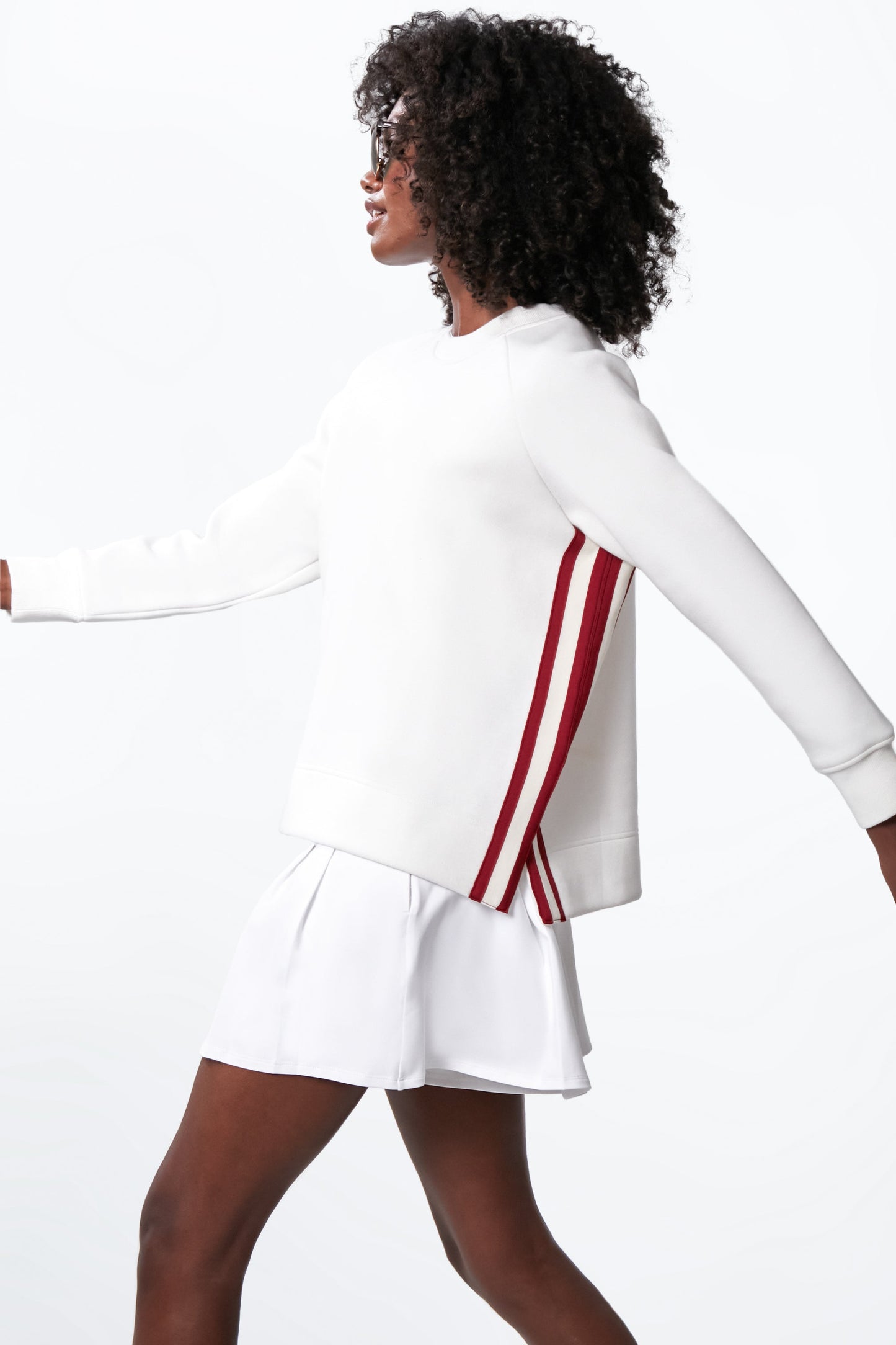 Retro Red and White Maggie Pullover