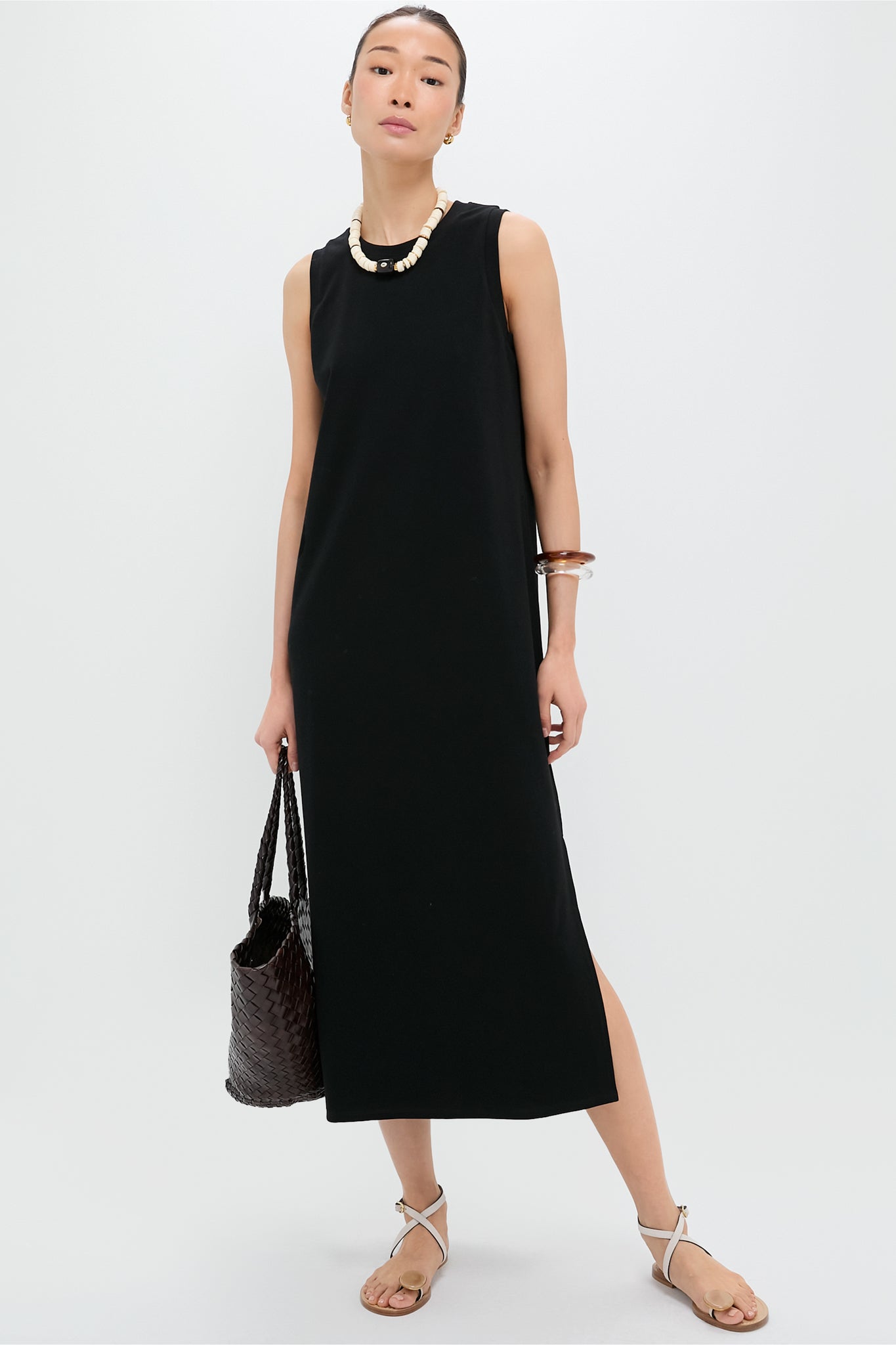 Black Sleeveless Gio Maxi Dress