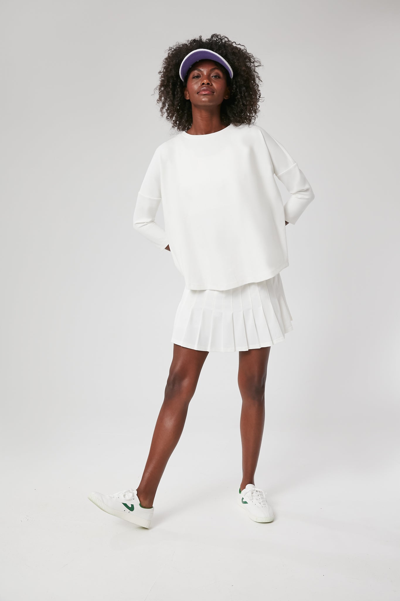 White Ally Swing Sweatshirt