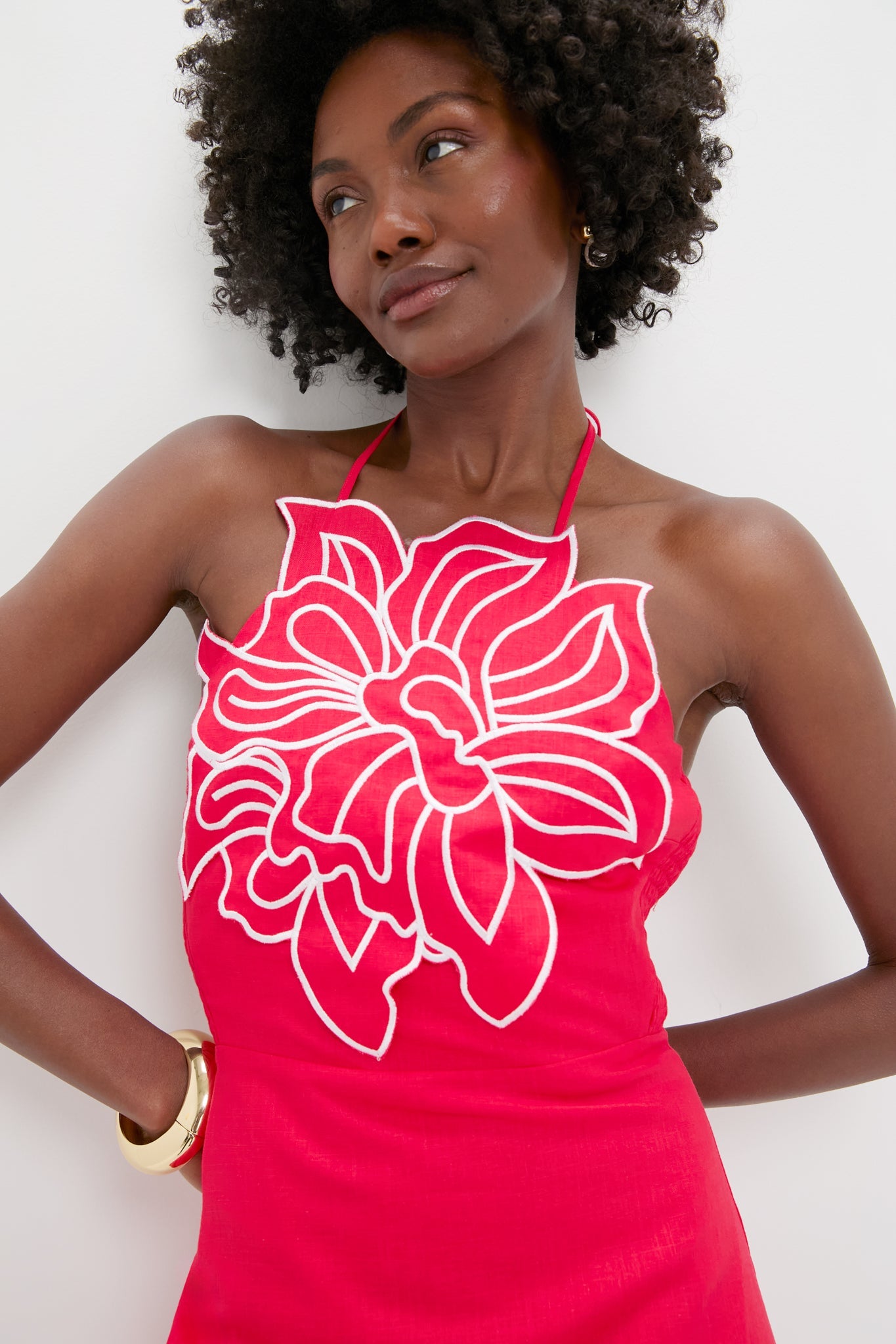 Poppy Red Florian Maxi Dress