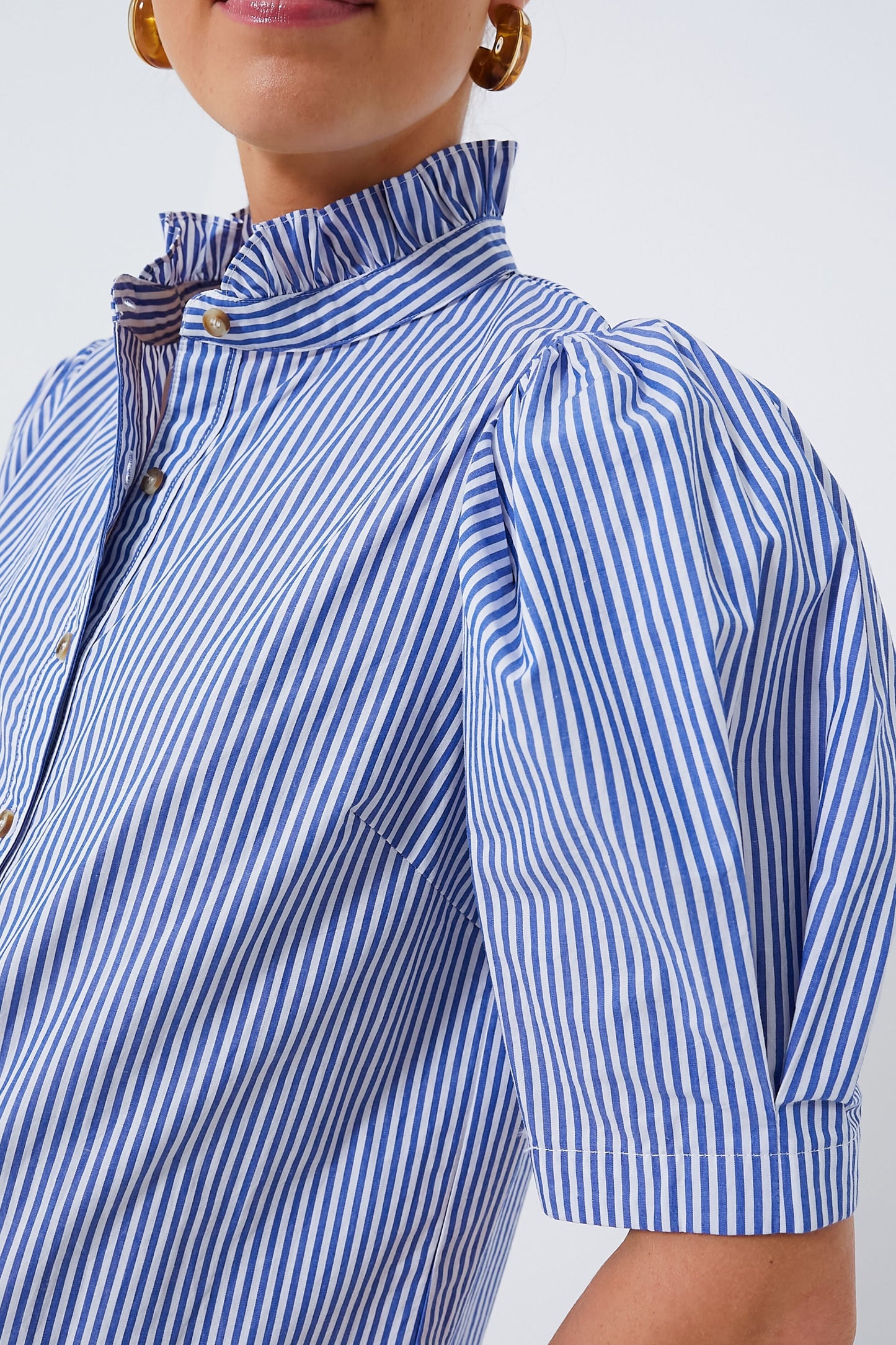 Blue Striped Alicia Blouse