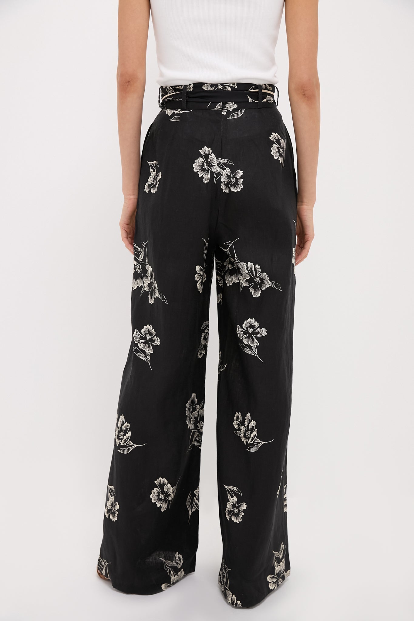 Black Poppy Wideleg Pant
