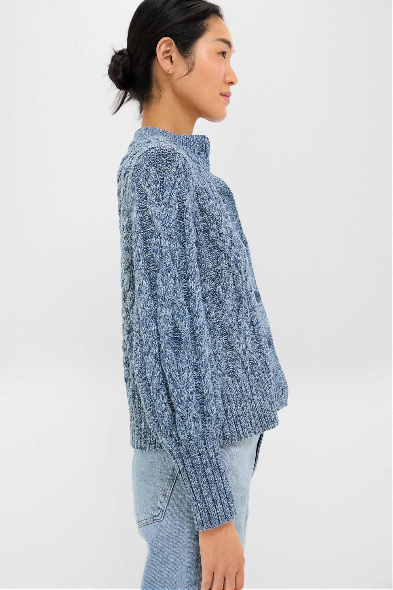 Marled Blue Colette Cardigan