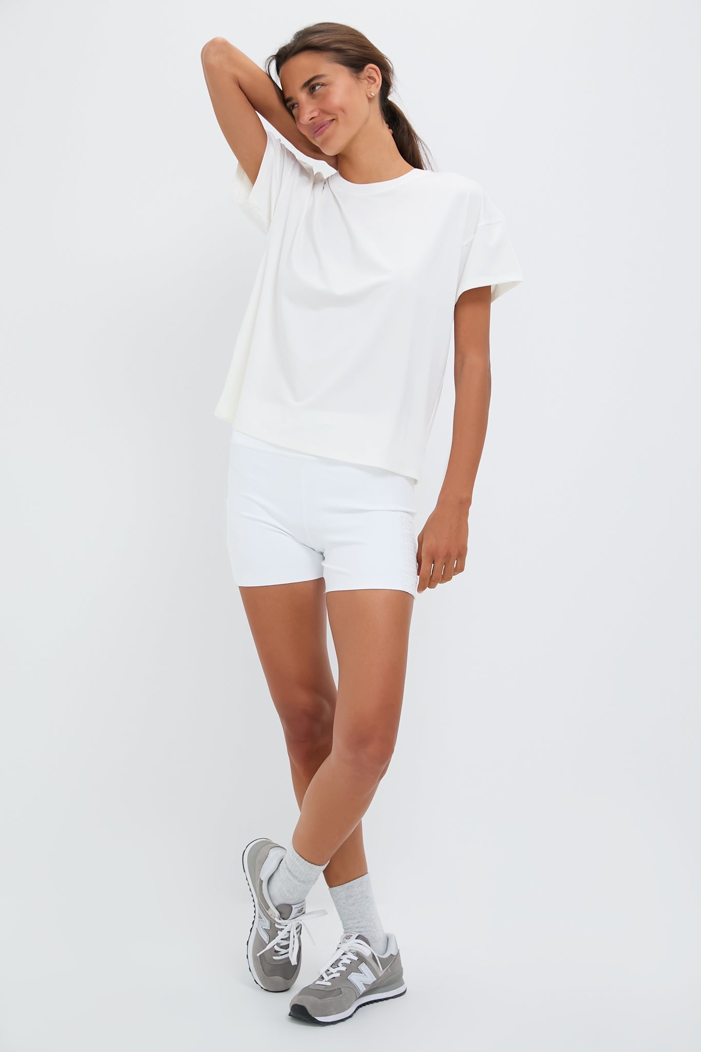 White Short Sleeve Ryan Boyfriend Tee