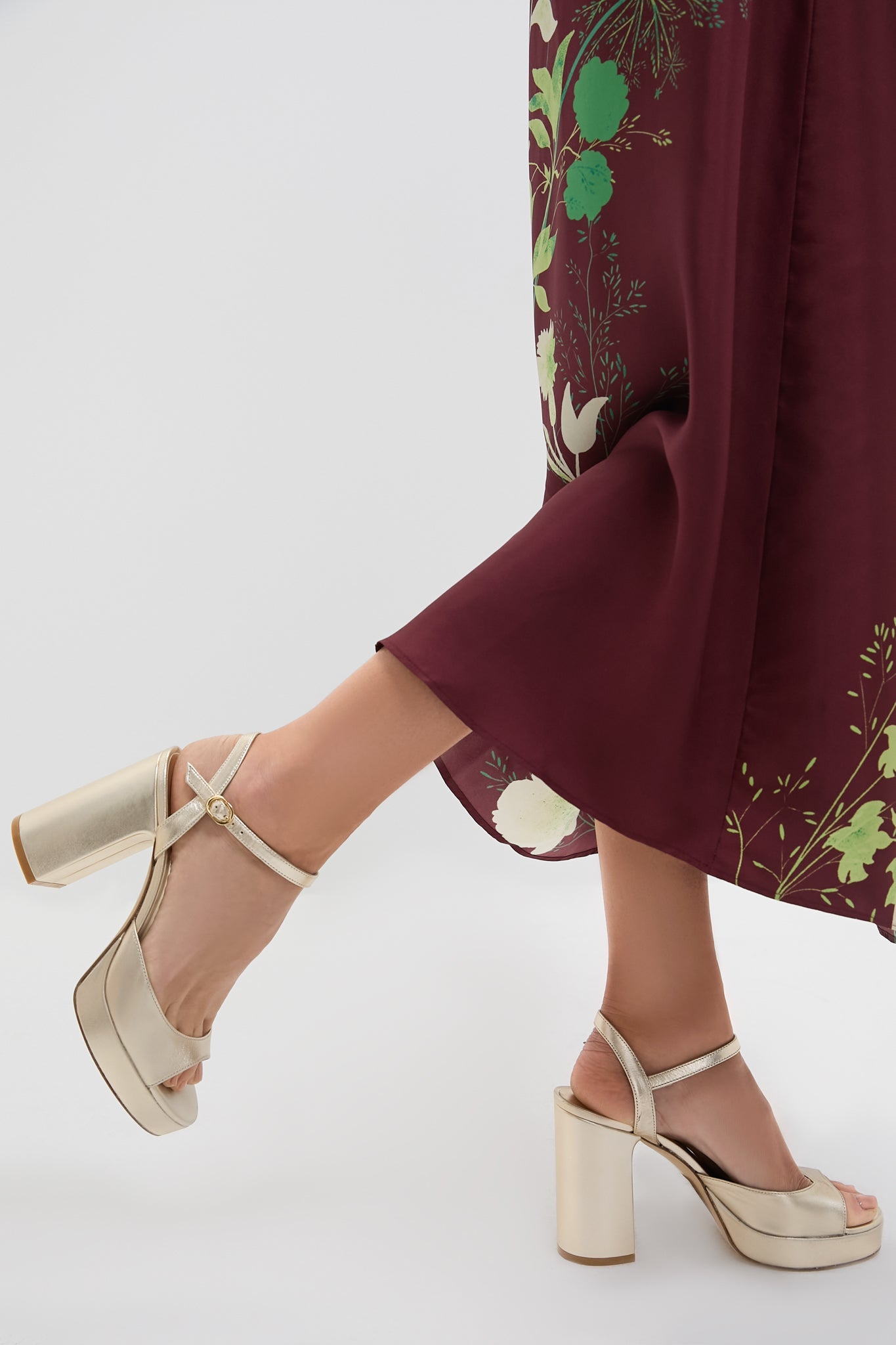 Light Gold Dayna II Platform Heels