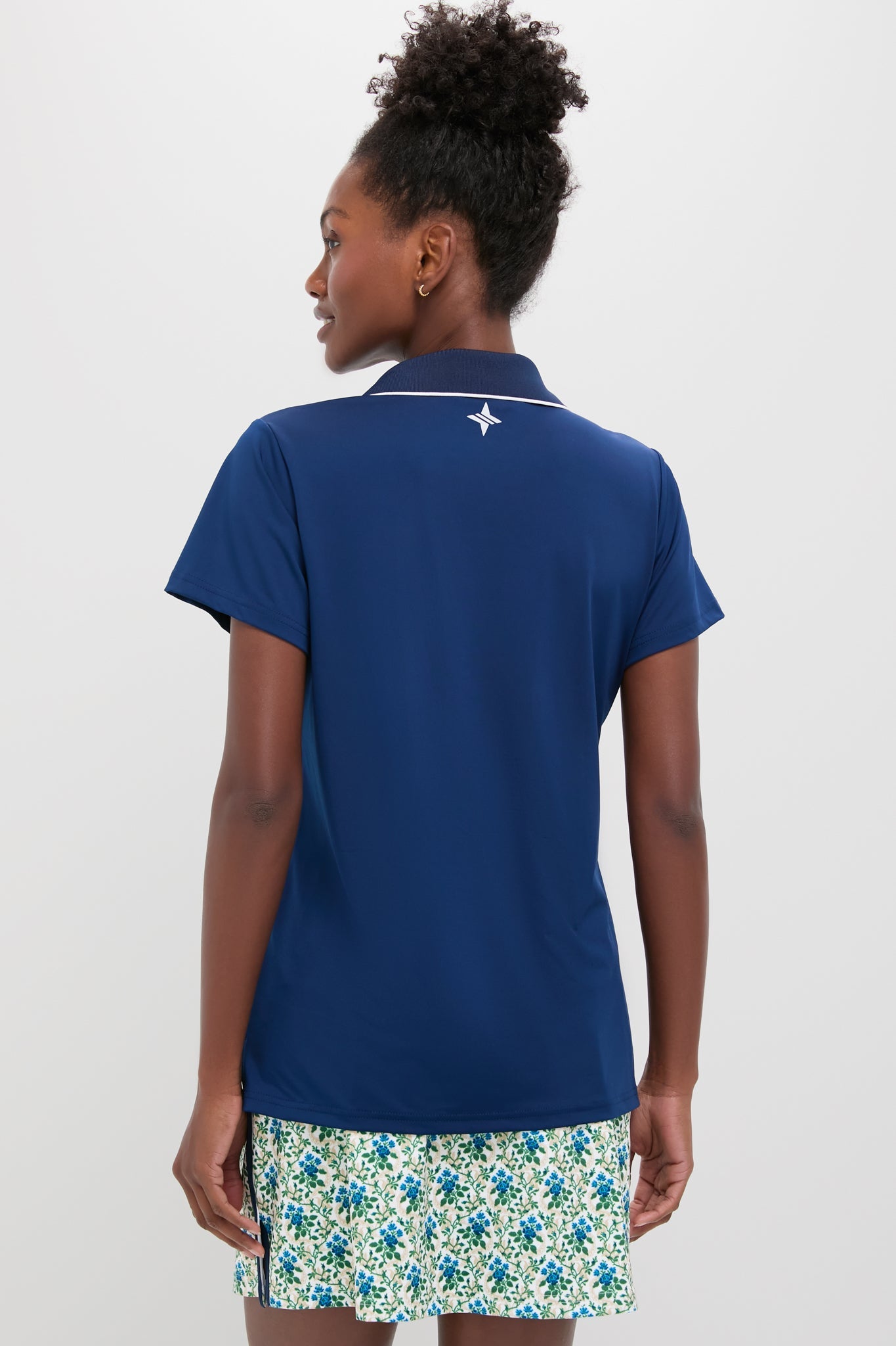 Navy Short Sleeve Caroline Polo