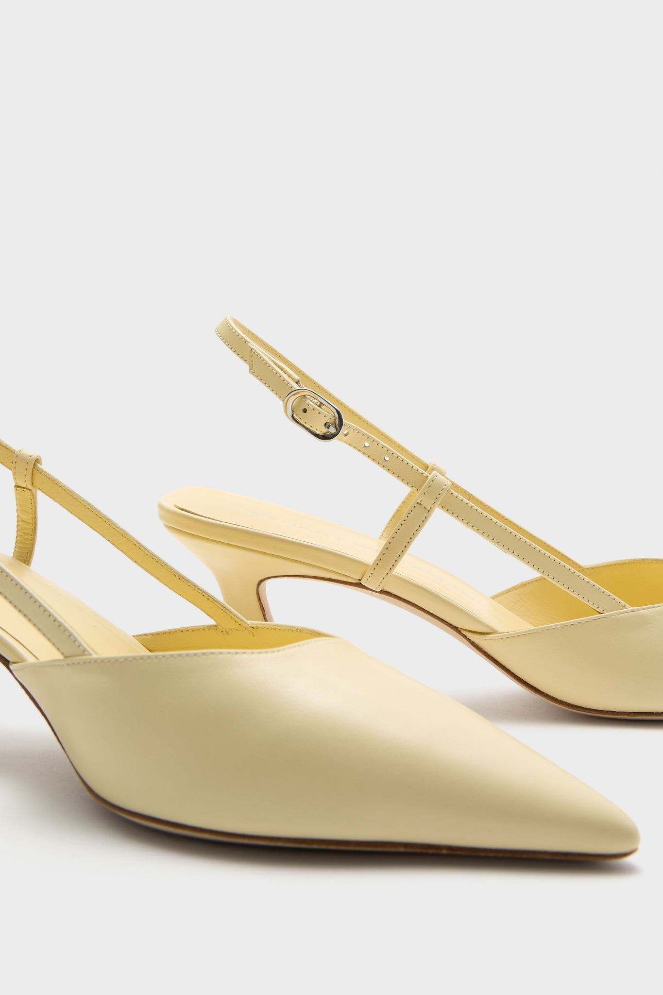Lemon Chiffon Vinnie 50 Slingback Heels