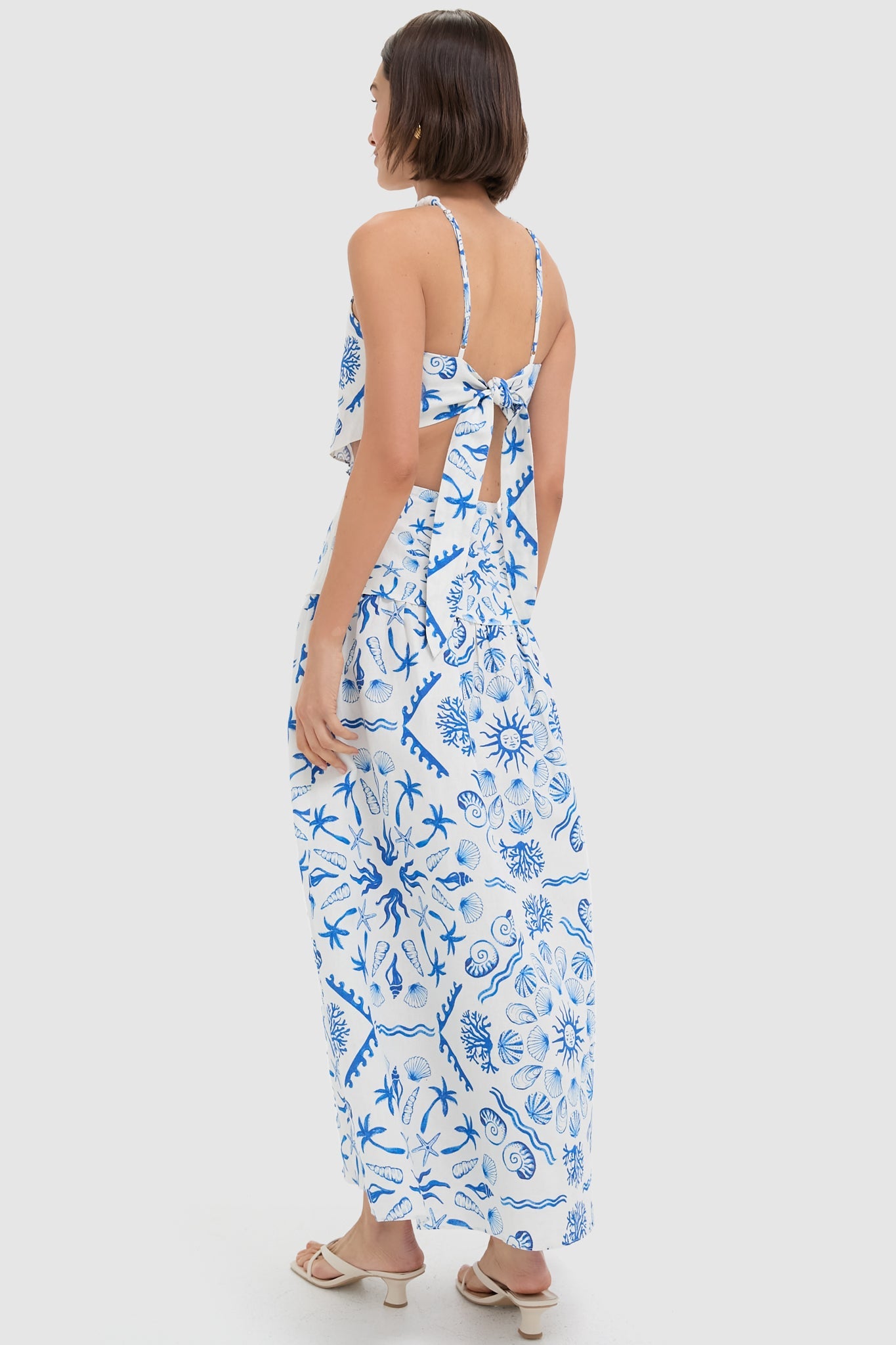 Deep Blue Sea Sable Maxi Skirt Set