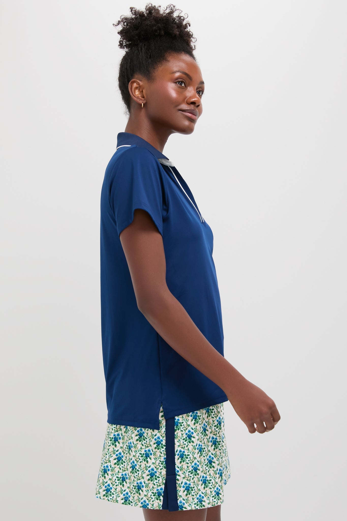 Navy Short Sleeve Caroline Polo