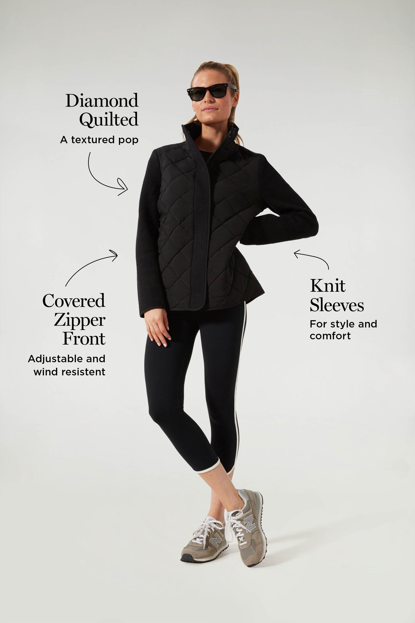 Black Quilted Evonne Jacket