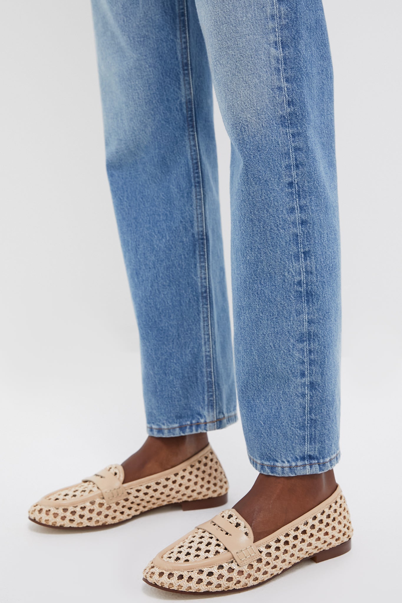 Bone Woven Rowan Loafers