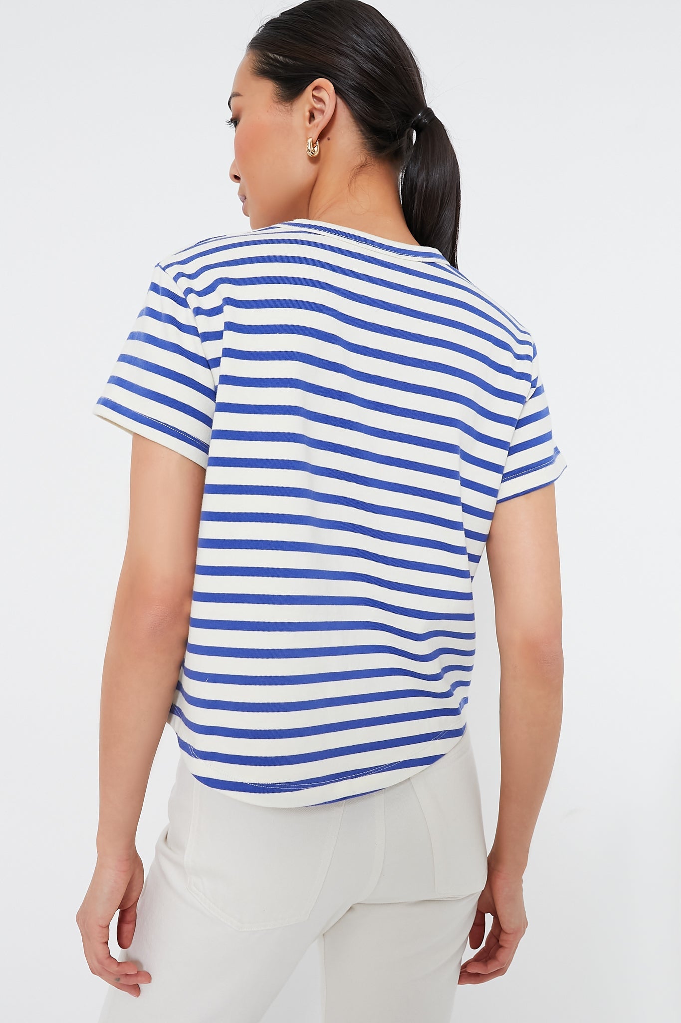Blue Stripe Parker Classic Tee