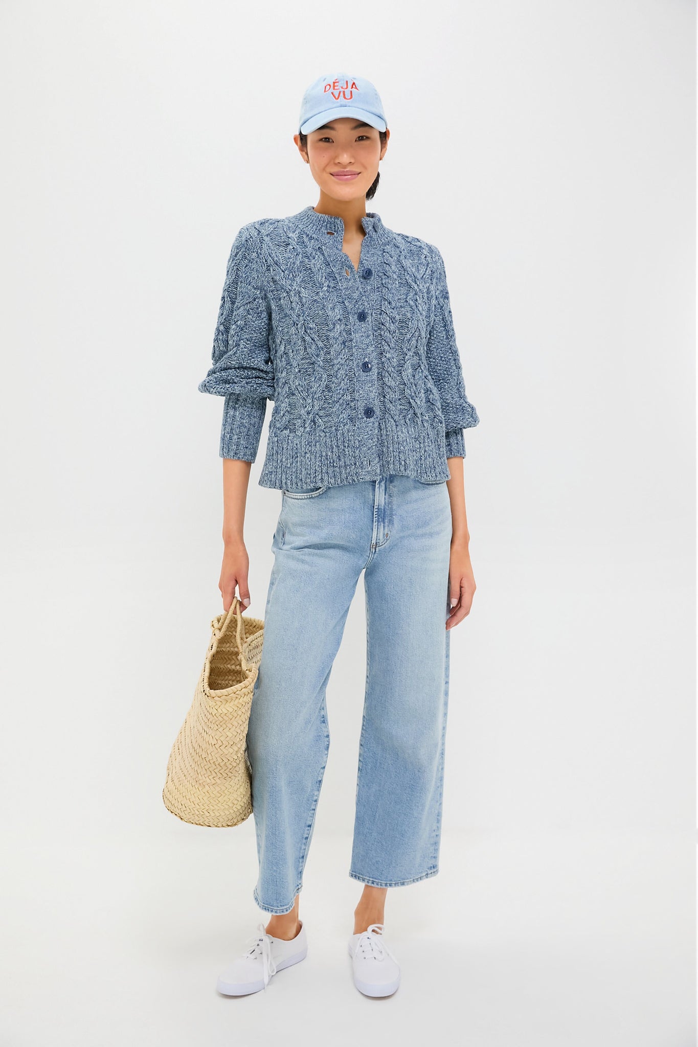 Marled Blue Colette Cardigan