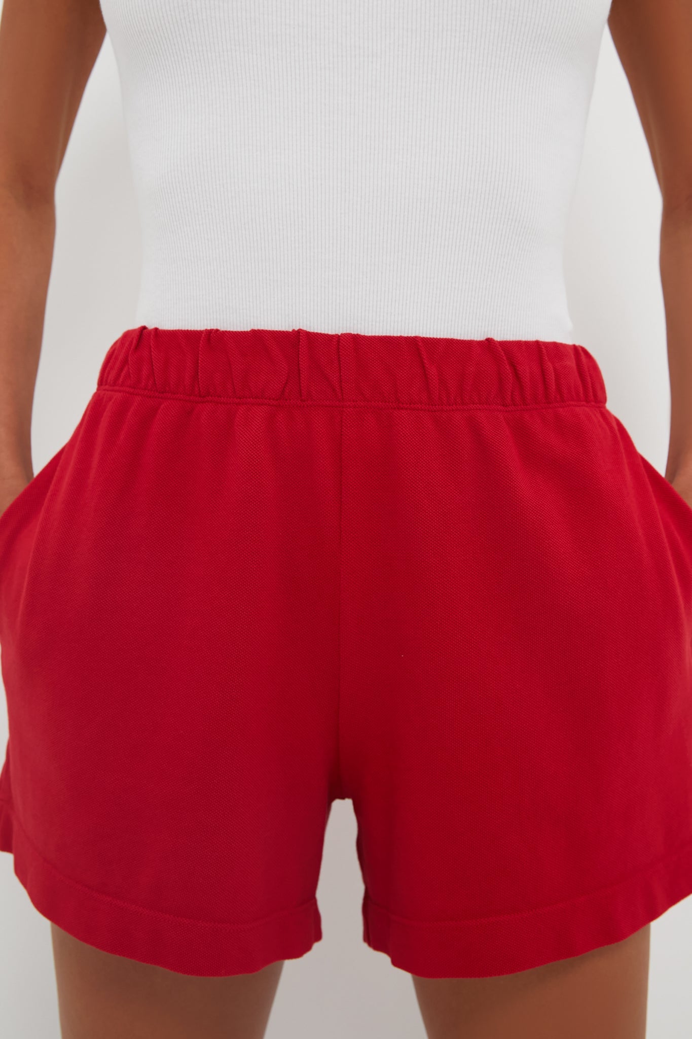 Red Pique Wyatt Shorts