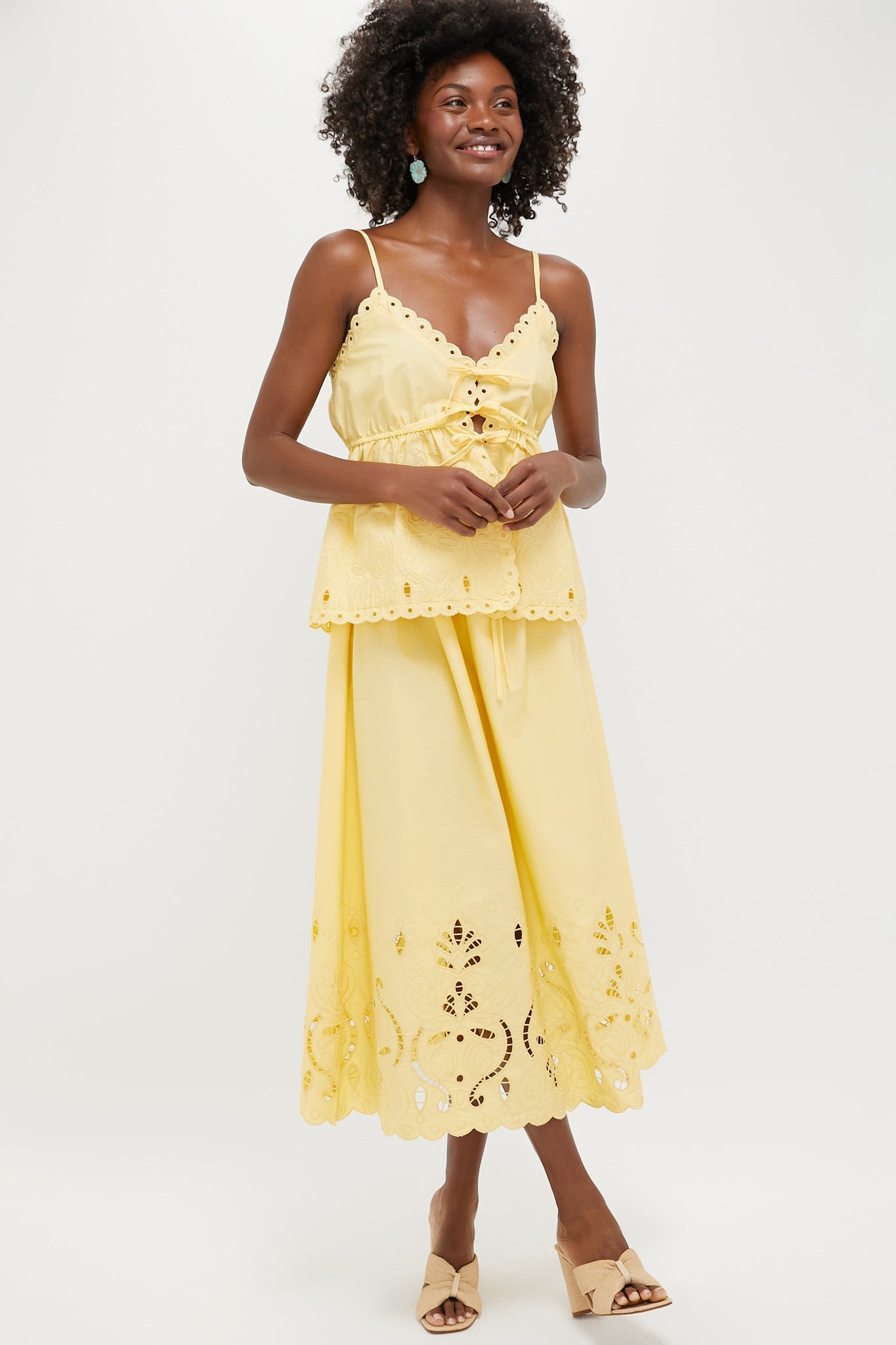 Light Yellow Maxi Skirt