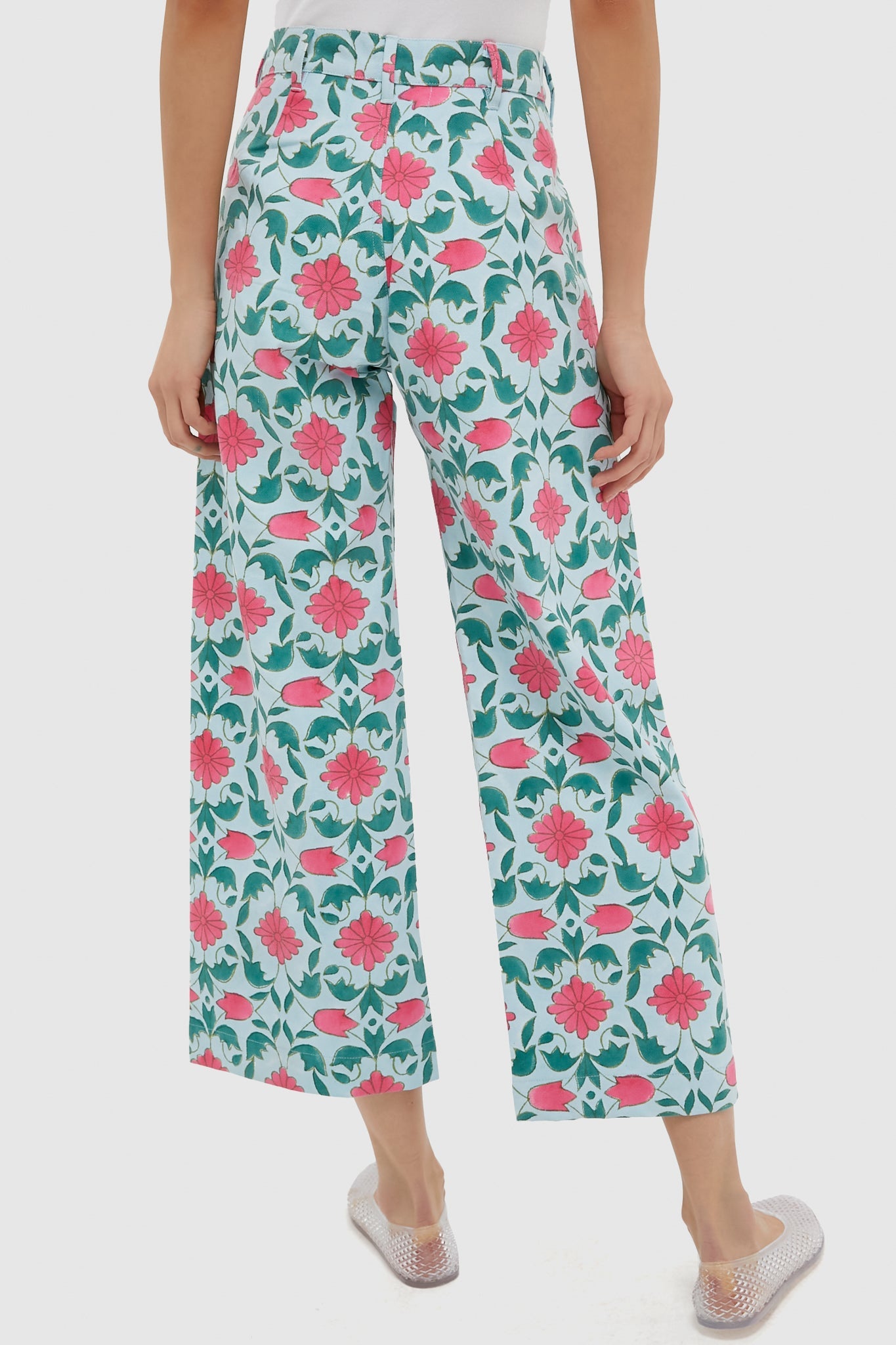 Salvia Blue Lisbon Print Disco Pants