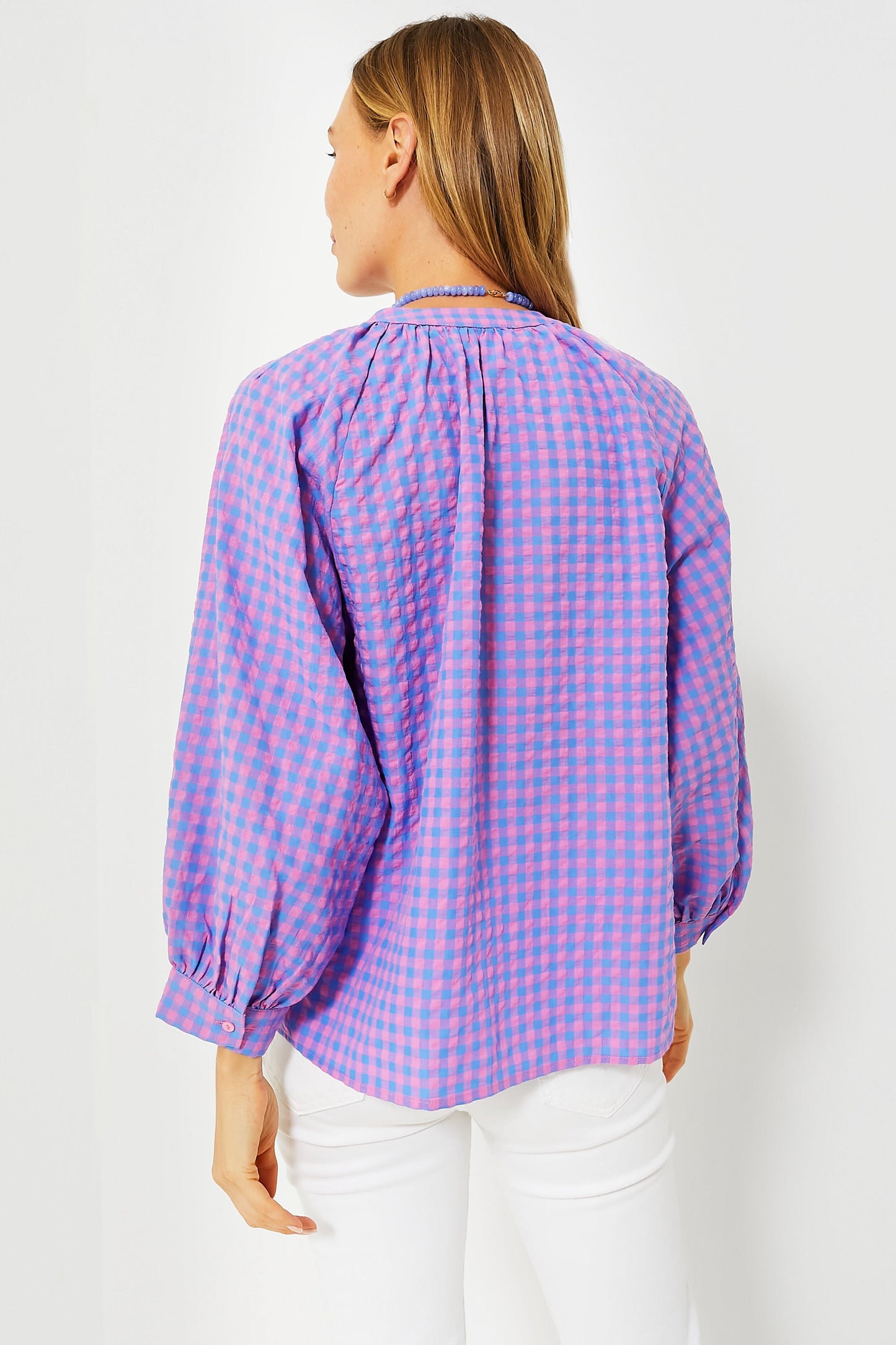 Textured Gingham Rosie Blouse