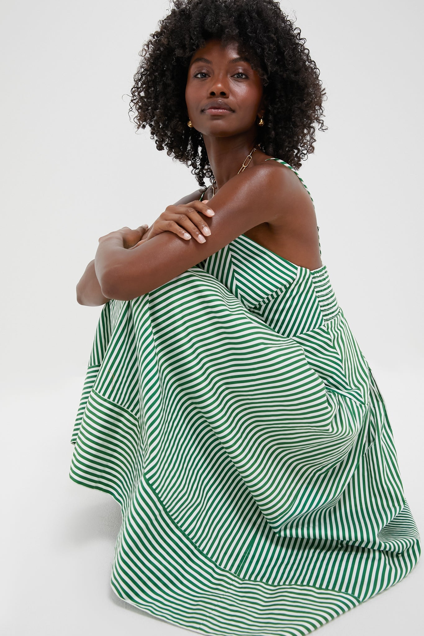 Bicolor Stripes Sleeveless Dress