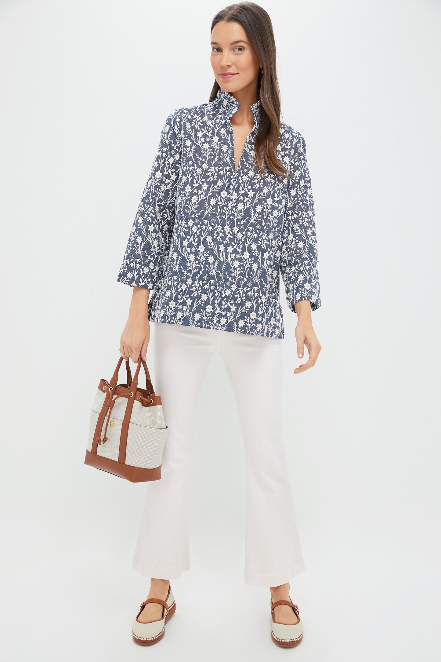 Ivory Canvas Jamie Espadrille Flats