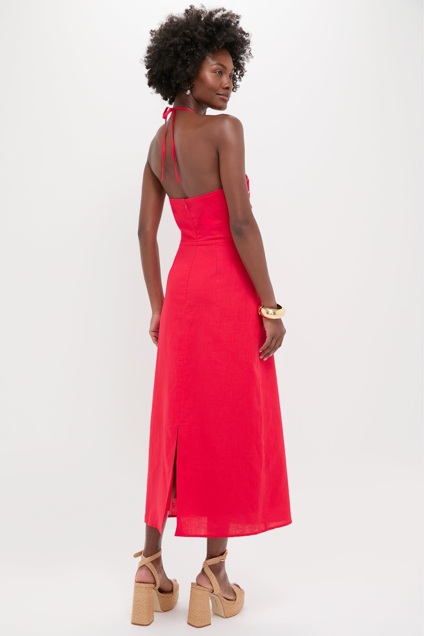 Poppy Red Florian Maxi Dress