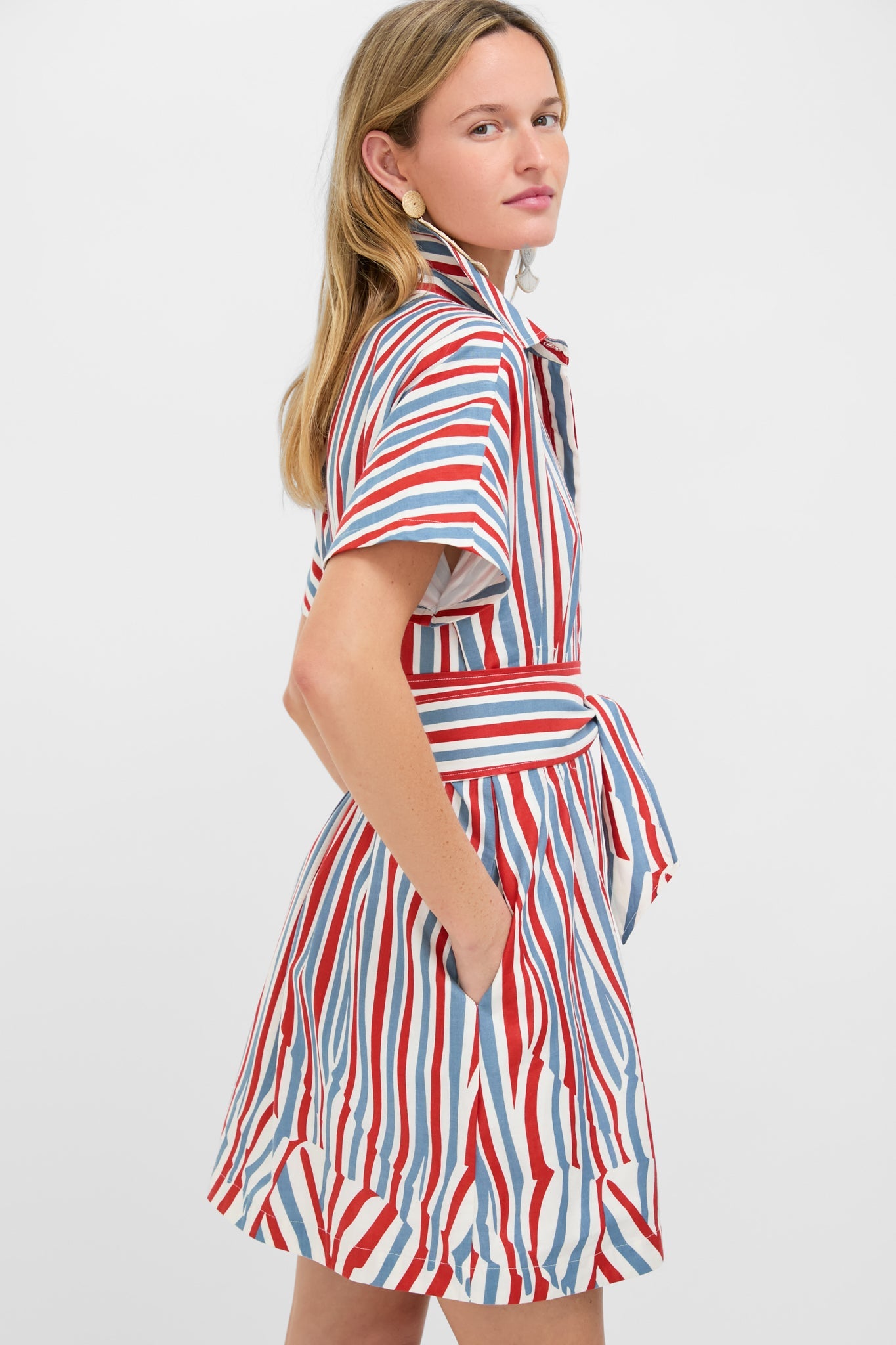 Americana Stripe Mini Callie Dress