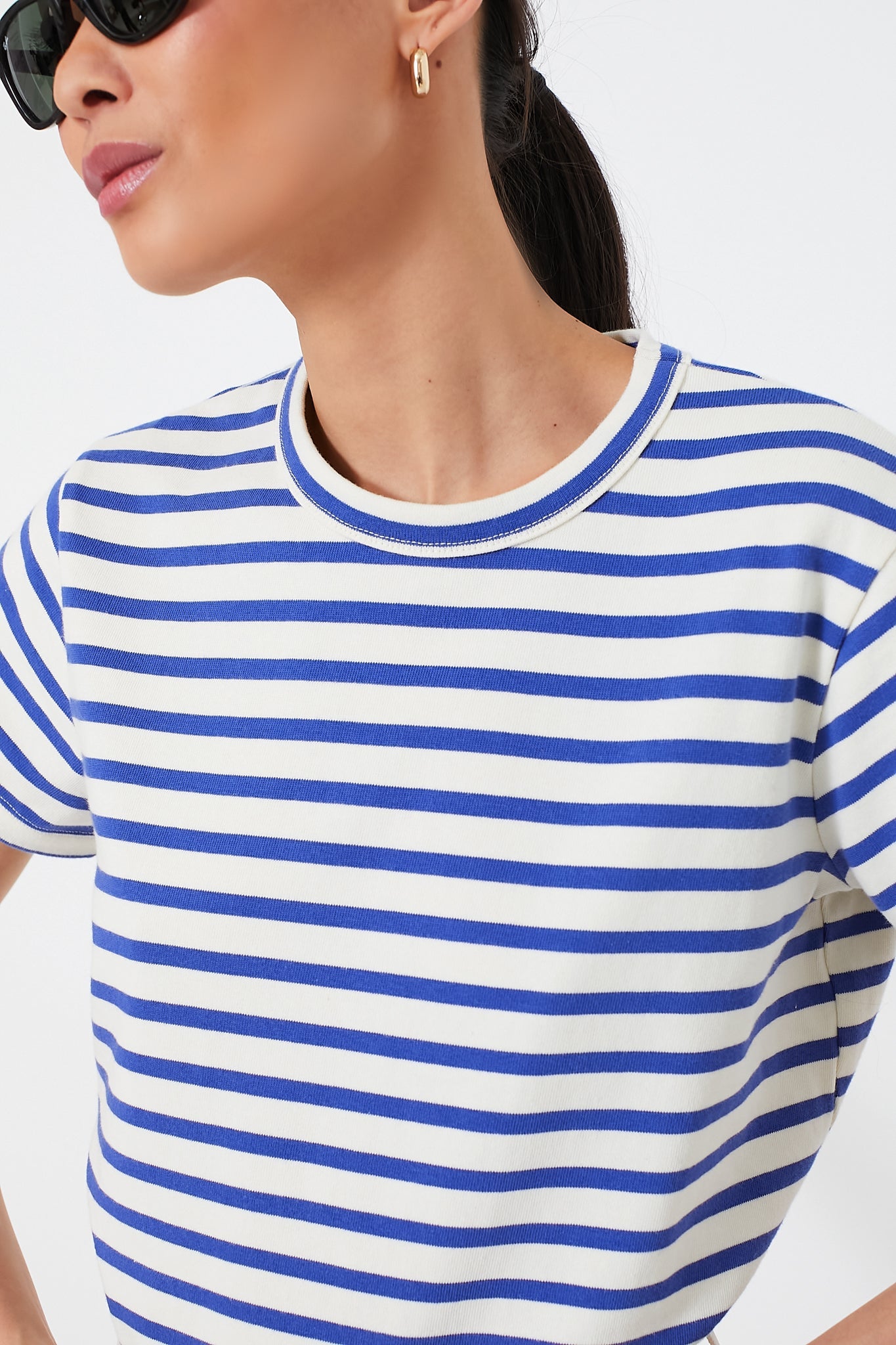 Blue Stripe Parker Classic Tee