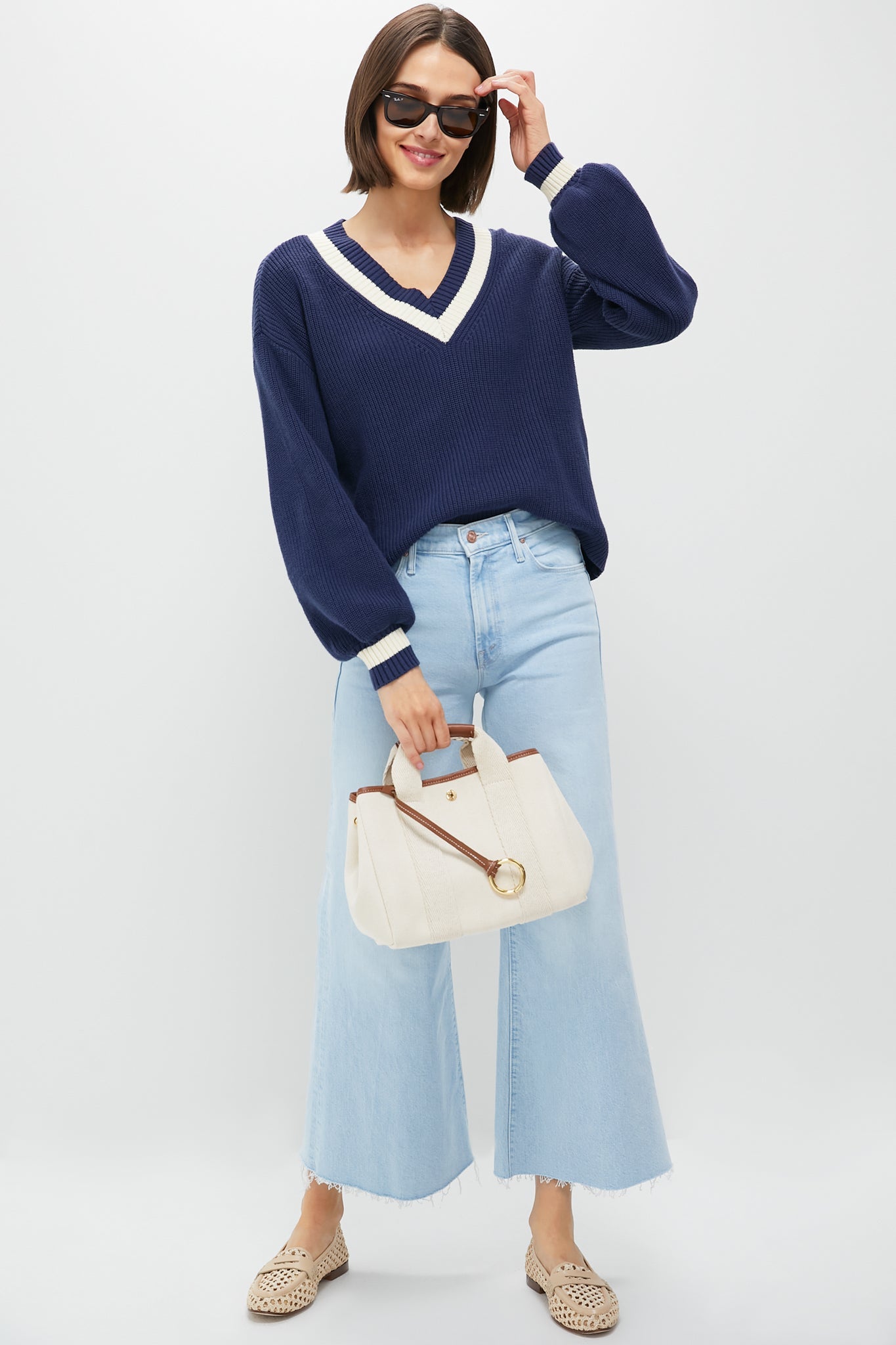 Washed Navy Ashe Sweater
